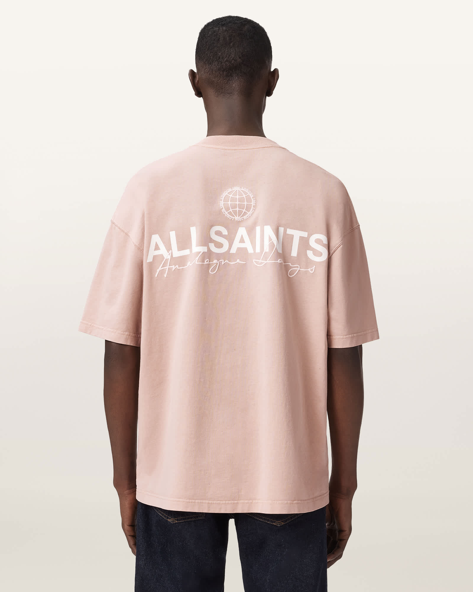 AllSaints Cotton Emblem Short Sleeve Cotton T-Shirt, Size: XXL