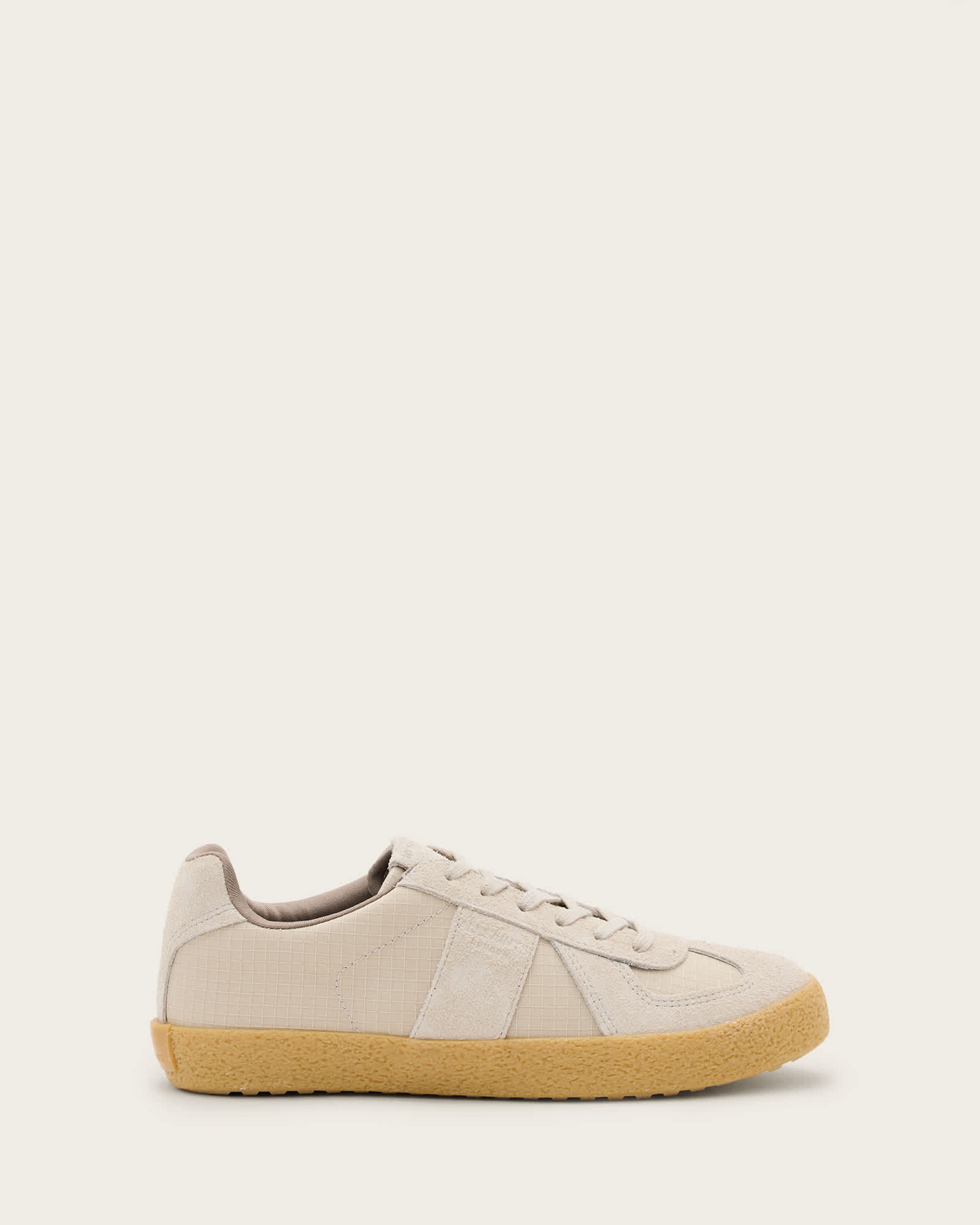 AllSaints Jaimee Low Top Ripstop Trainers,, Chalk White