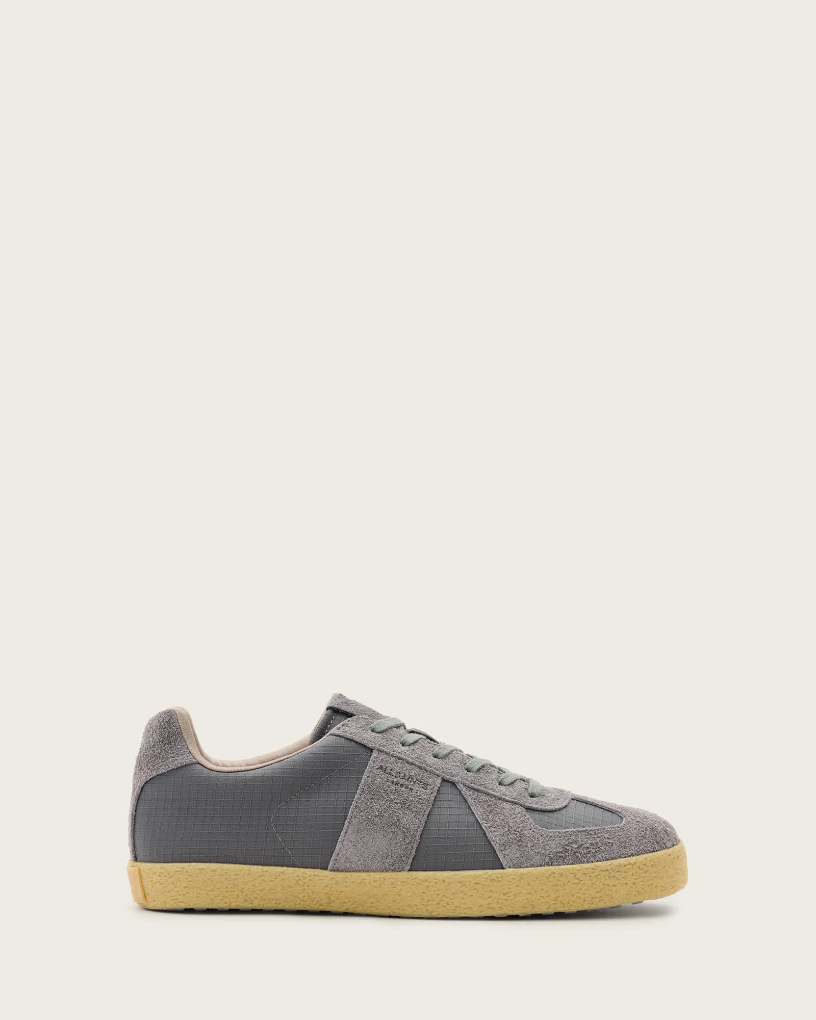 AllSaints Jaimee Low Top Ripstop Trainers,, Dark Grey