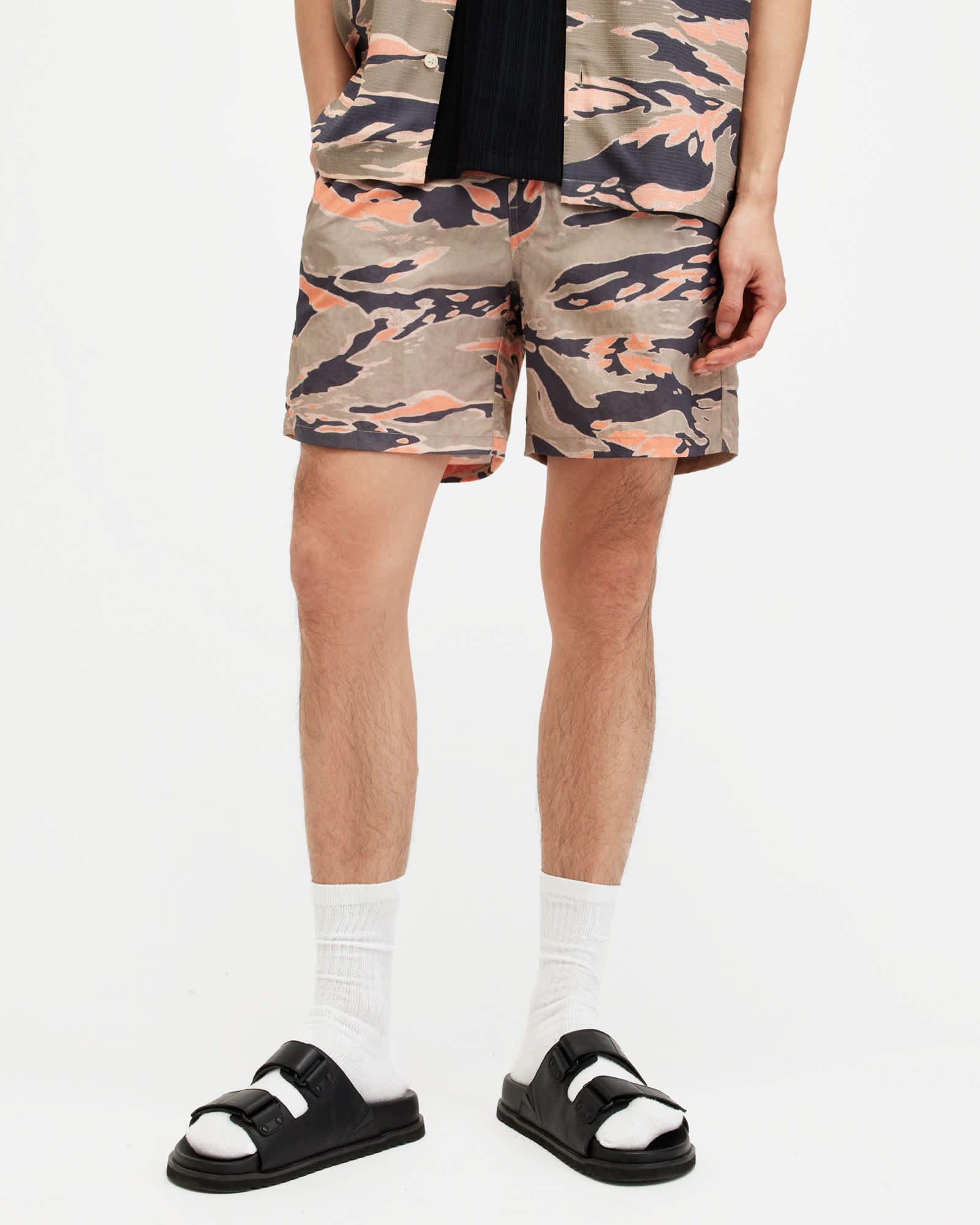 Allsaints Men's Solar Camouflage Print Swim Shorts - Size  Xs