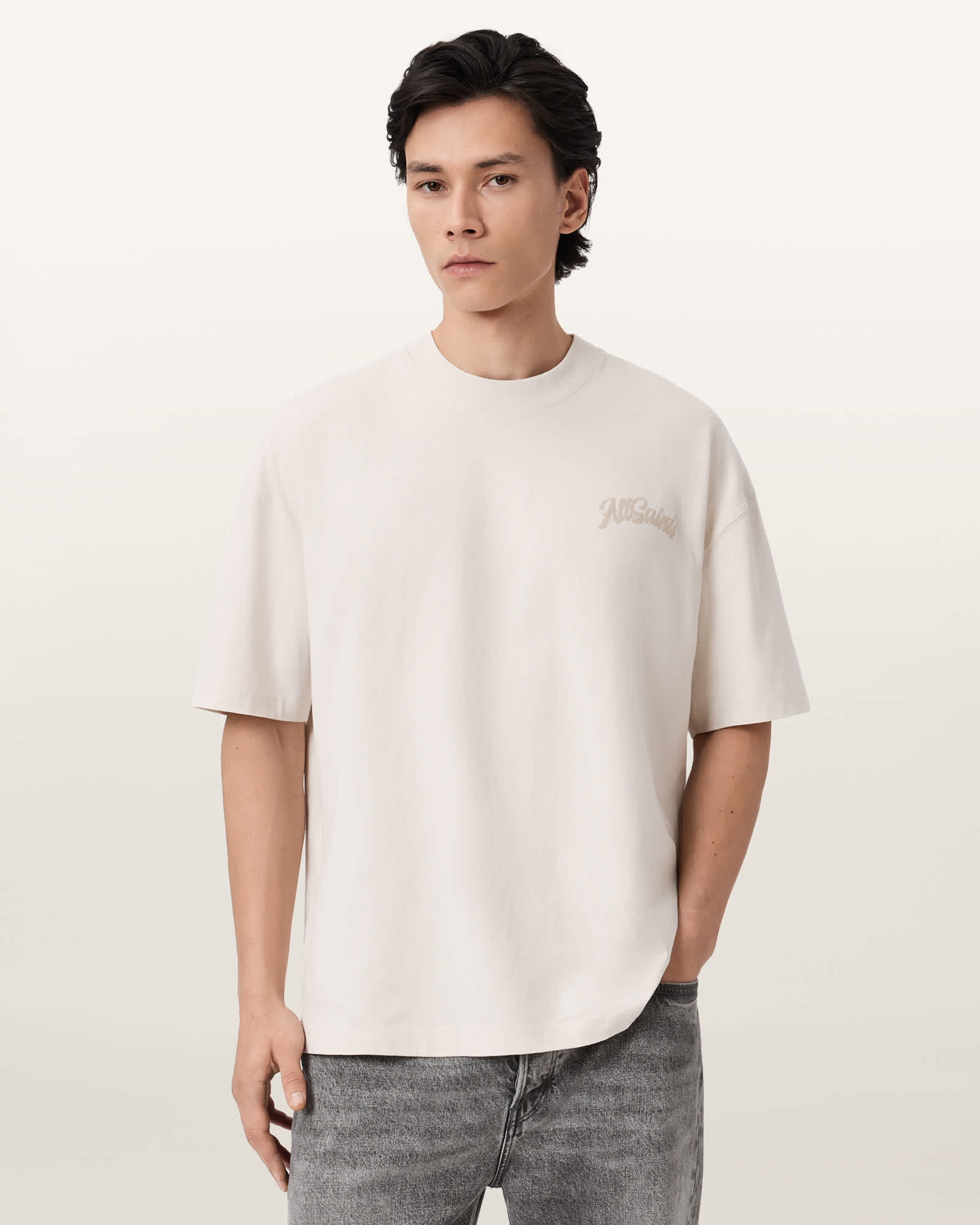 Allsaints Men's Odyssey Oversized Short Sleeve Crew T-Shirt - Size  Xs