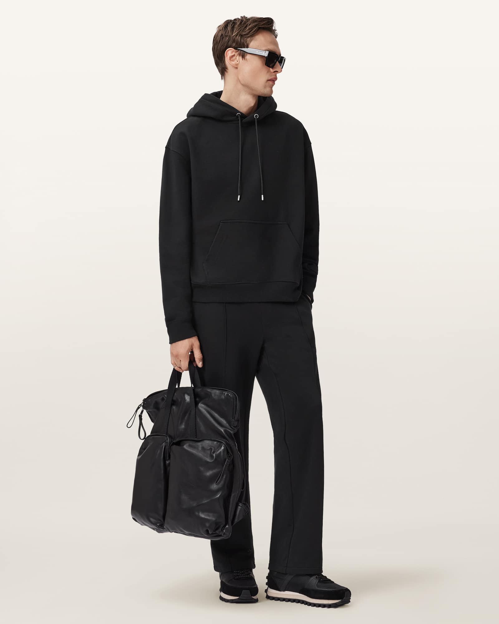 AllSaints Cotton Milo Oversized Cotton Hoodie