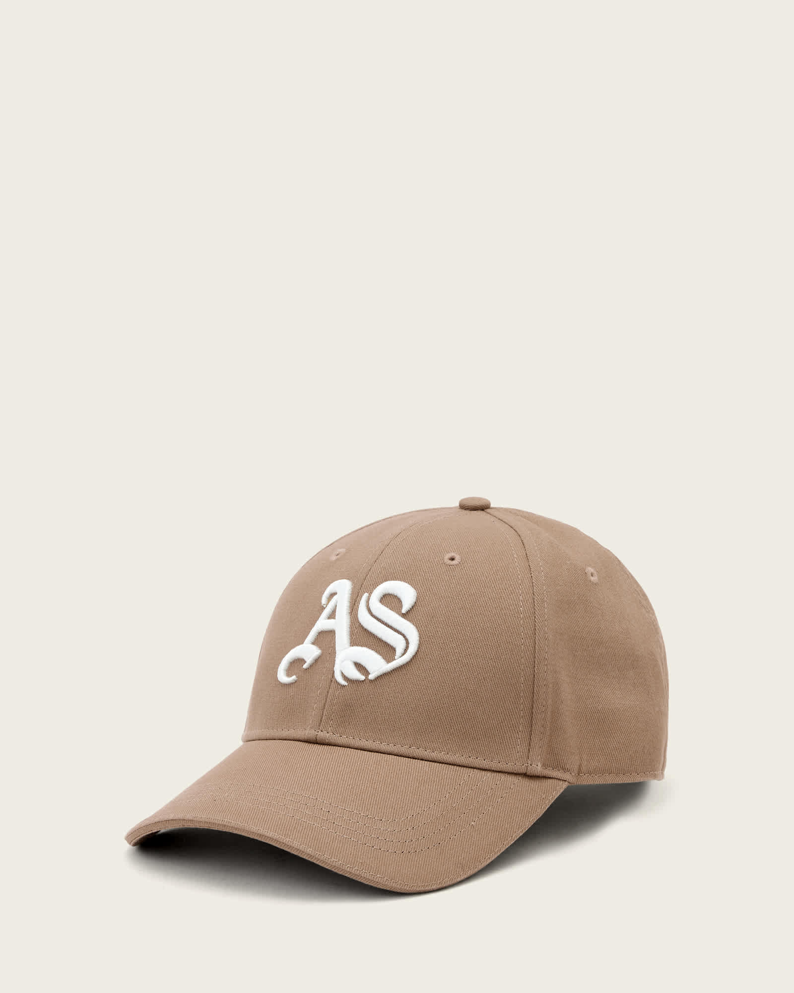 AllSaints Leather Gothic AllSaints Baseball Cap, Size: One Size