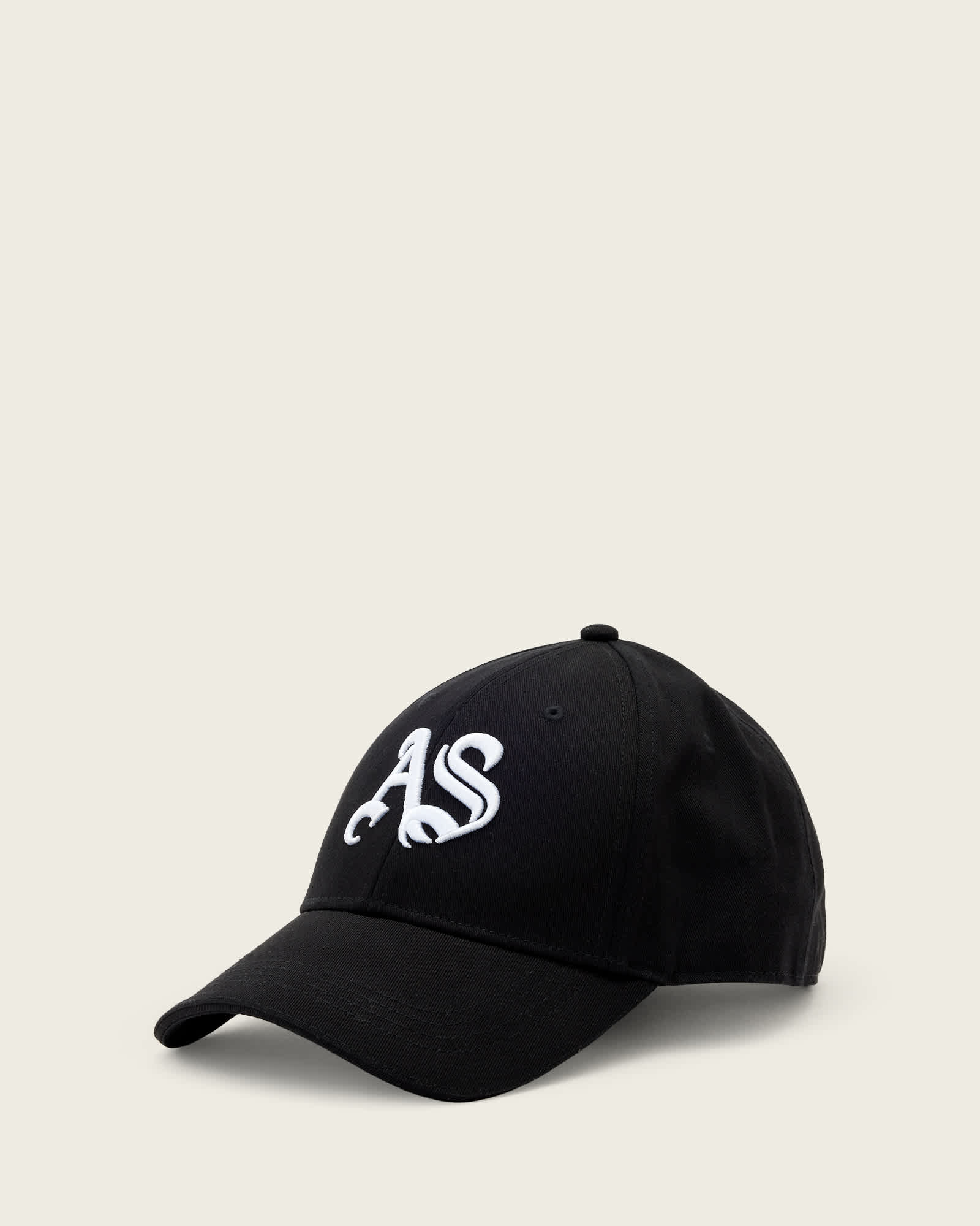 AllSaints Leather Gothic AllSaints Baseball Cap, Size: One Size