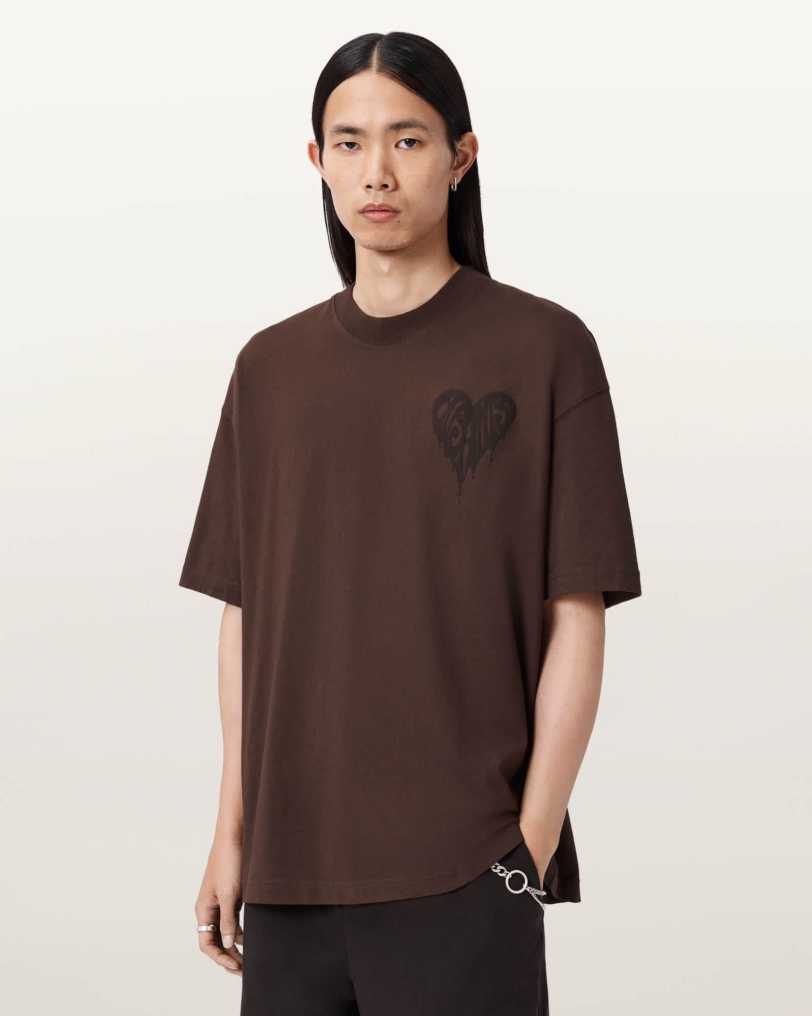 AllSaints Trip Short Sleeve T-Shirt,, Brown