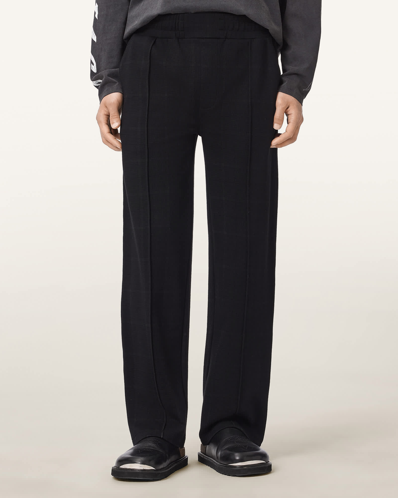 Allsaints Men's Black Harris Straight Fit Joggers - Size  Xxl