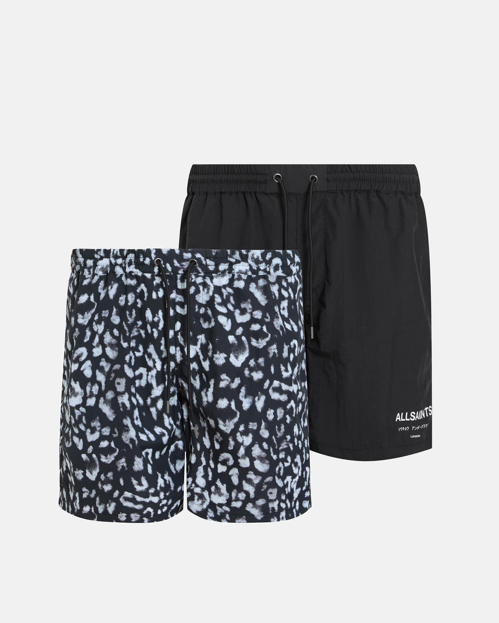 Allsaints Men's Lani Underground Swim Shorts 2 Pack - Size  Xs