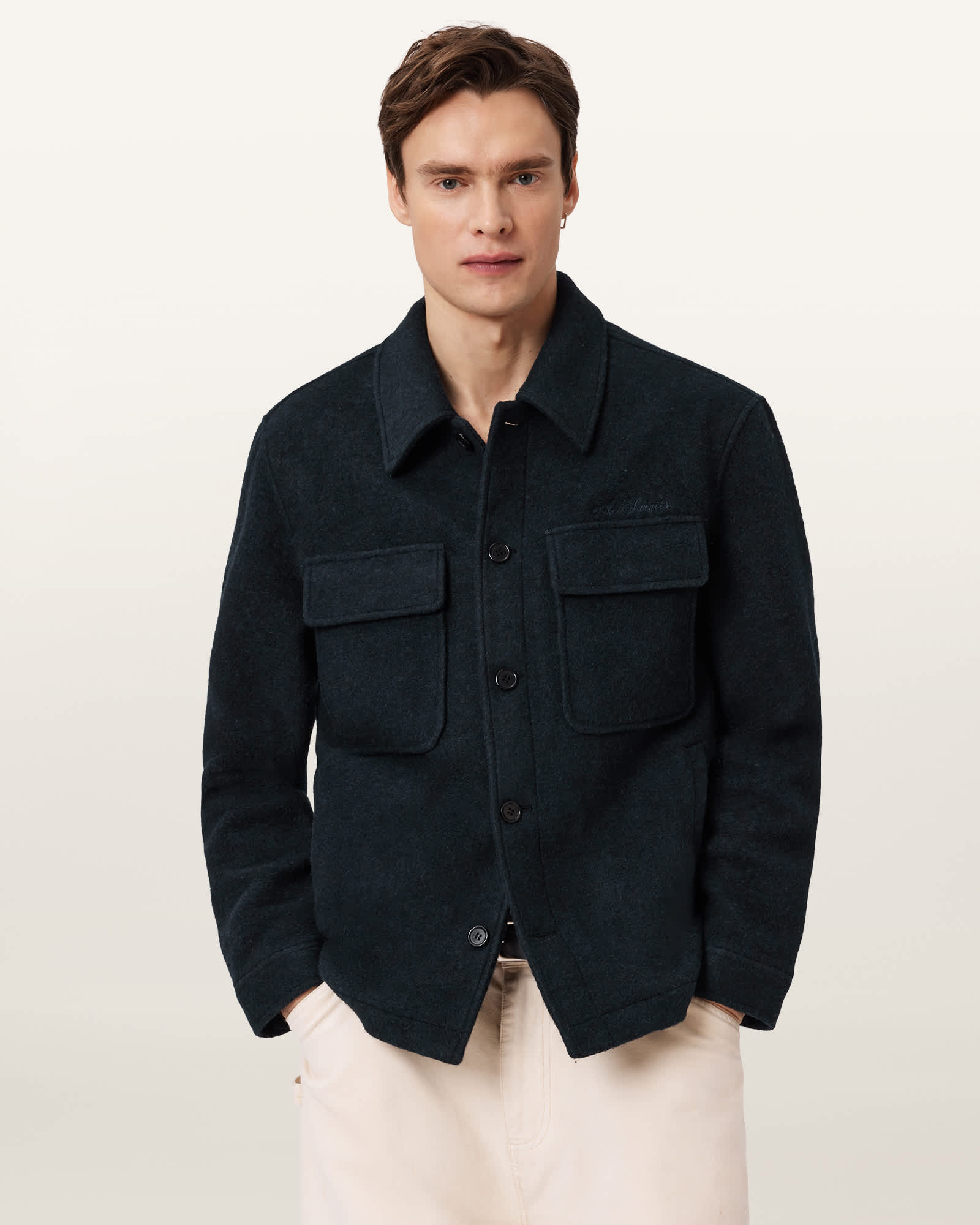 AllSaints Cayson Wool Blend Jacket