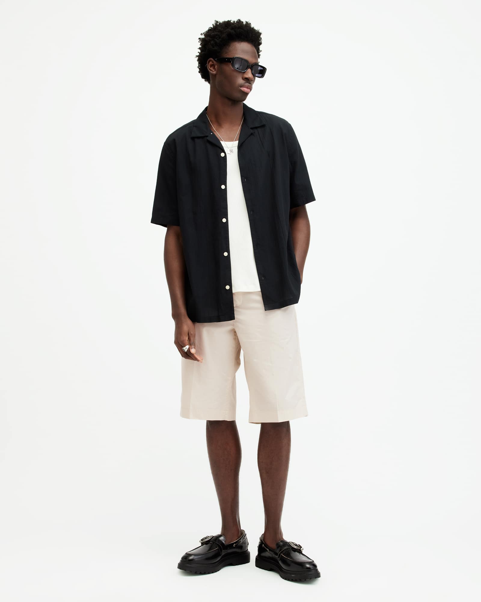 AllSaints Men's Mars Lightweight Straight Fit Shorts