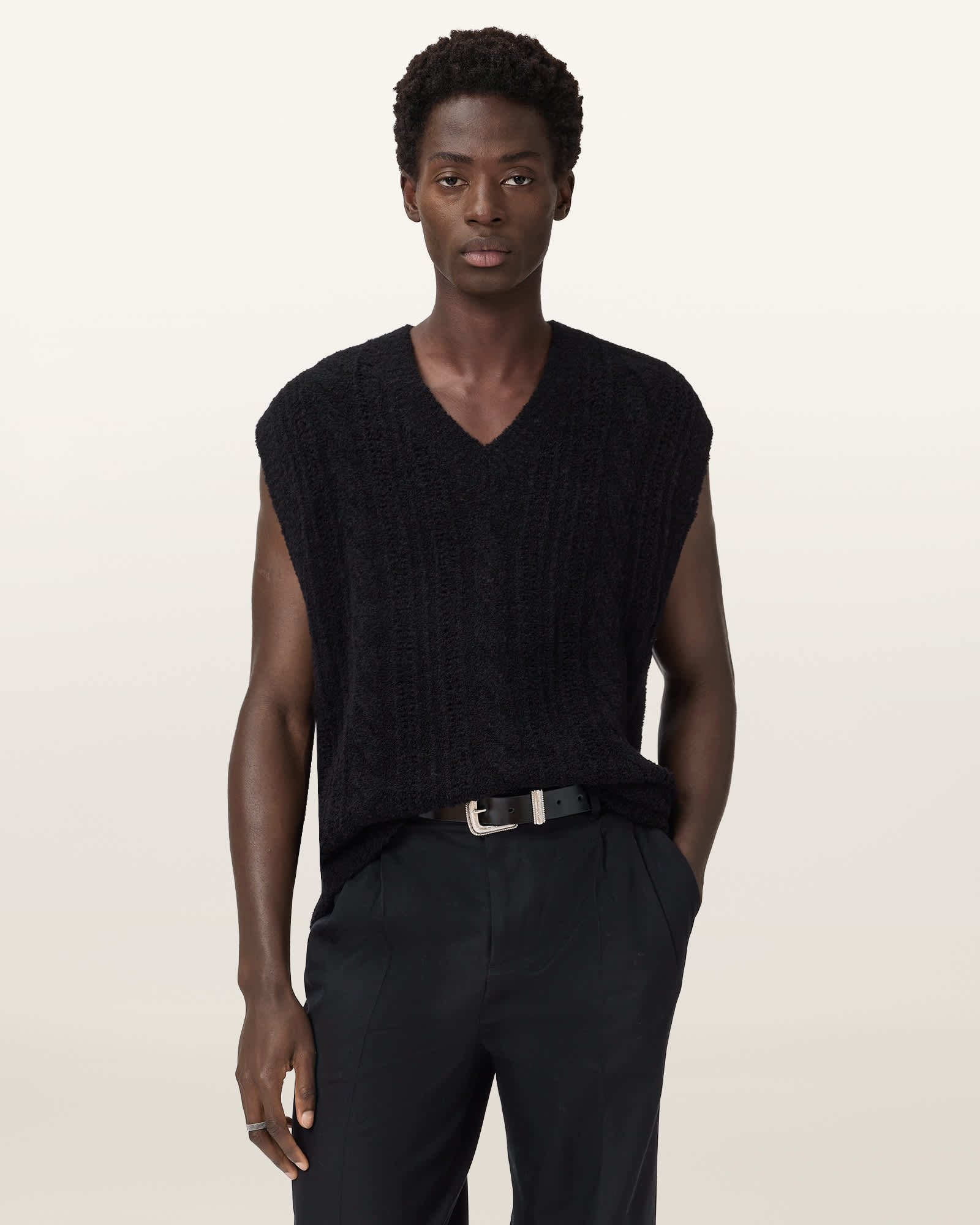 Allsaints Men's Jakob Wool Tank Top - Size  Xs
