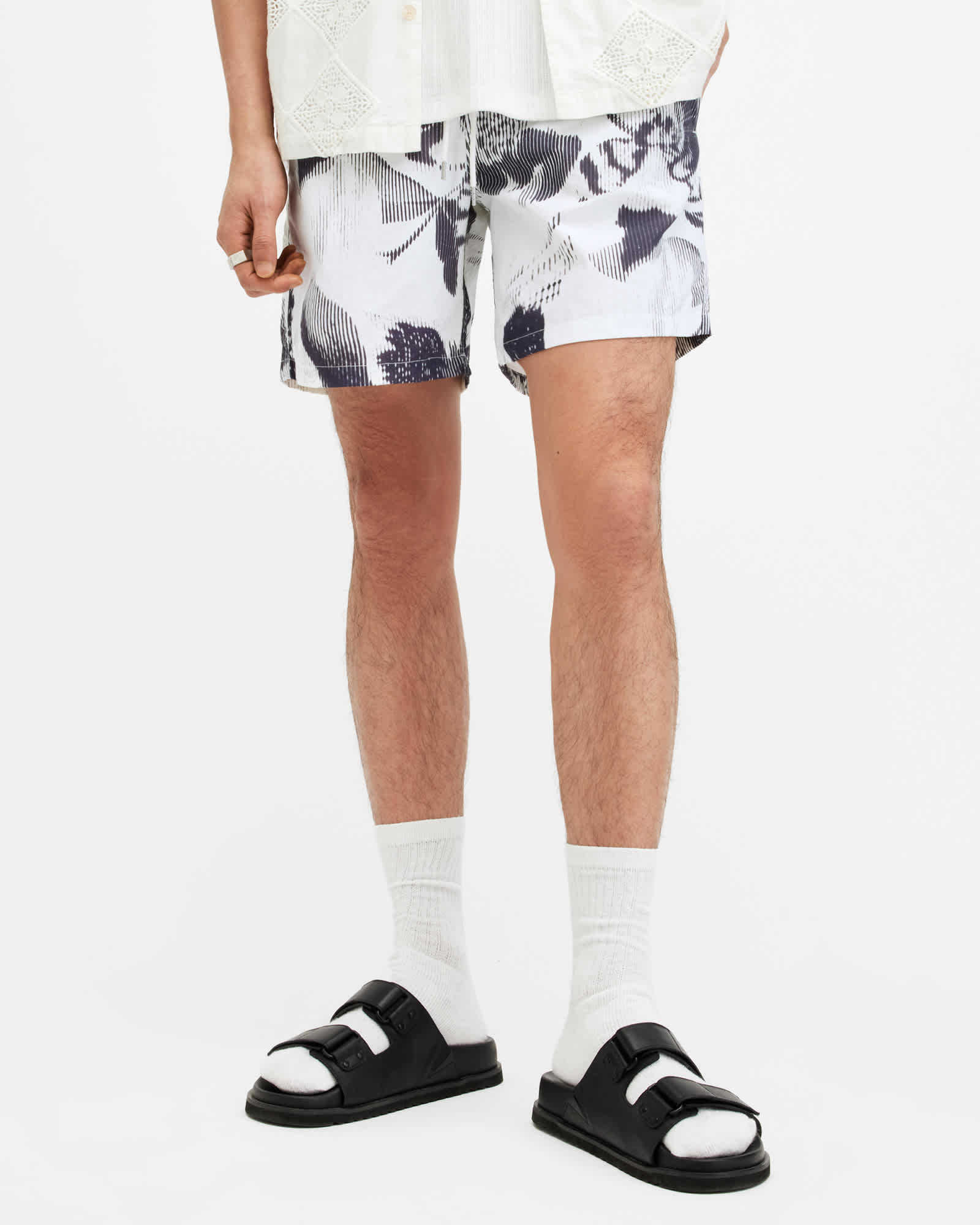 Allsaints Men's Frequency Slim Fit Swim Shorts - Size  Xxl