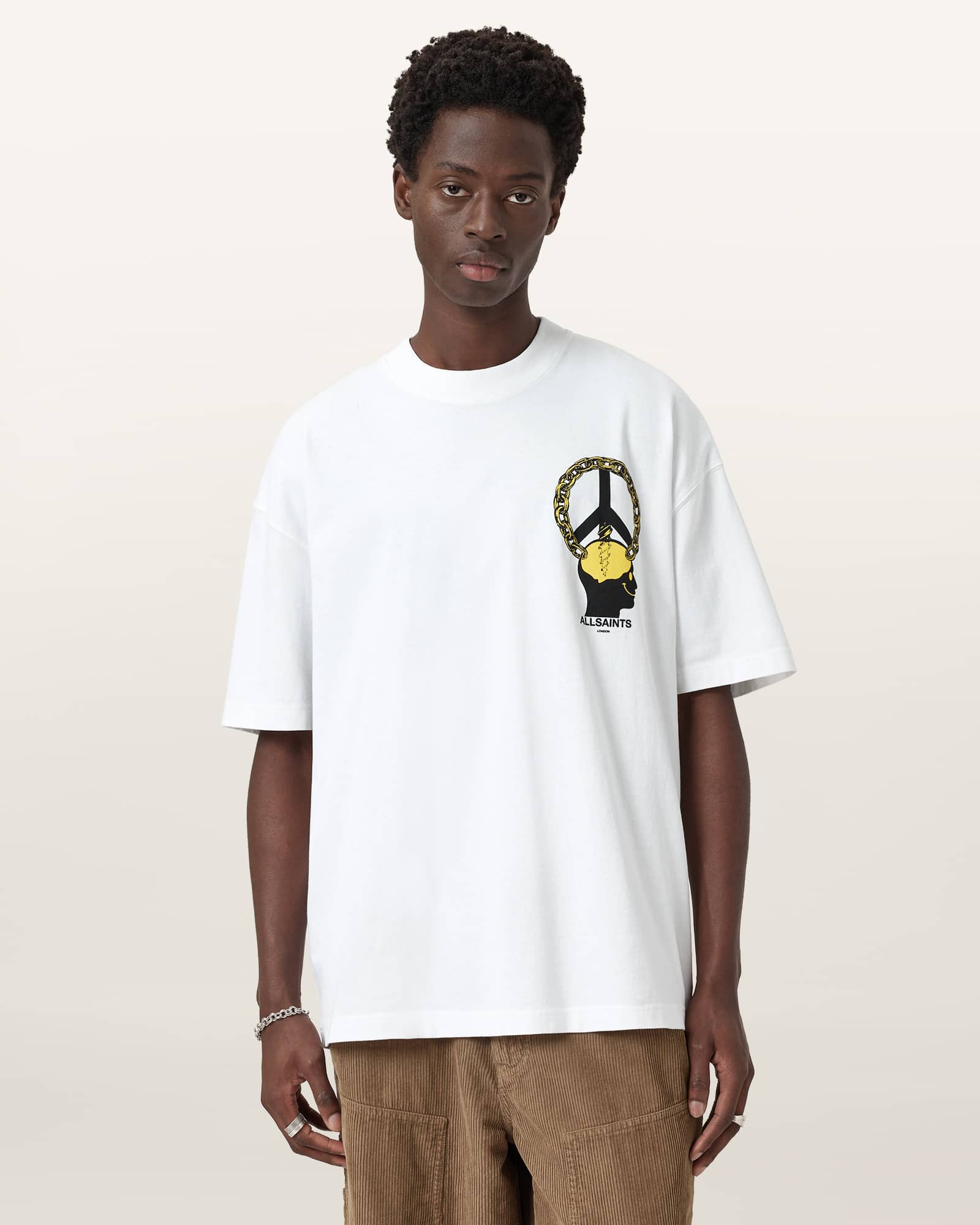 AllSaints Screwed Short Sleeve Crew T-Shirt