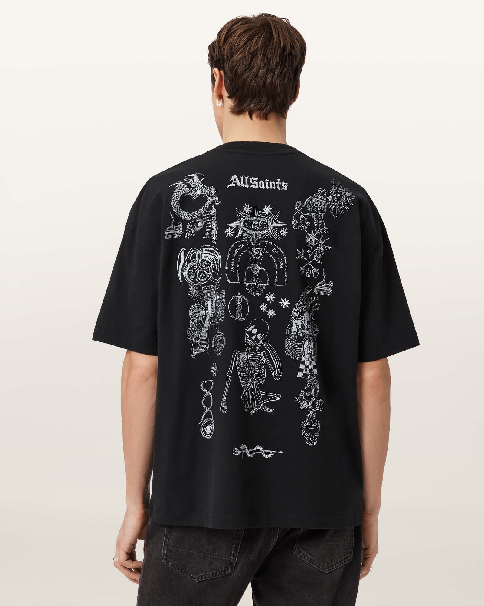 Allsaints Men's Terra Oversized Graphic T-Shirt - Size  Xs