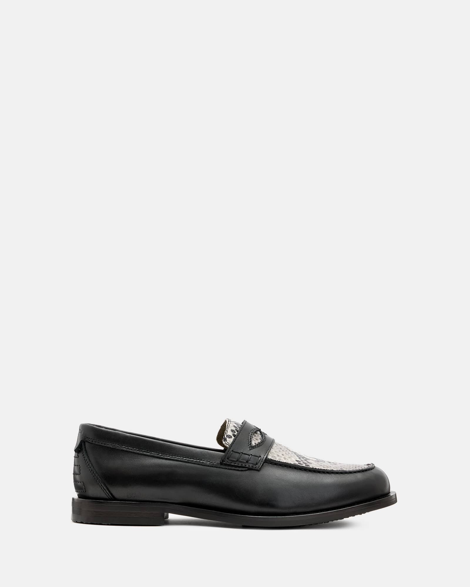 AllSaints Cow Leather Harmon Western Leather Loafer Shoes, Size: UK 9/US 10/EU 43