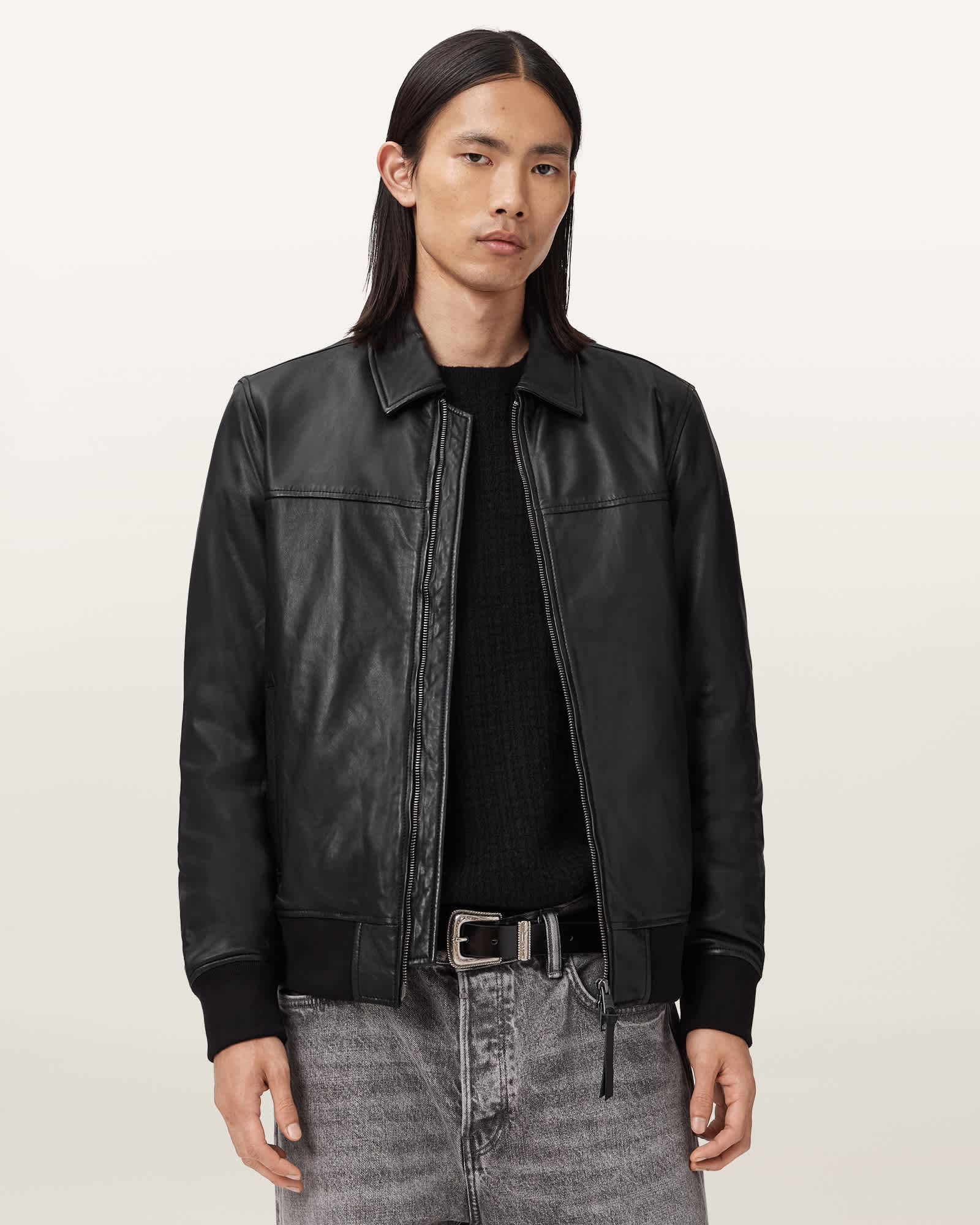 AllSaints Rashford Leather Jacket