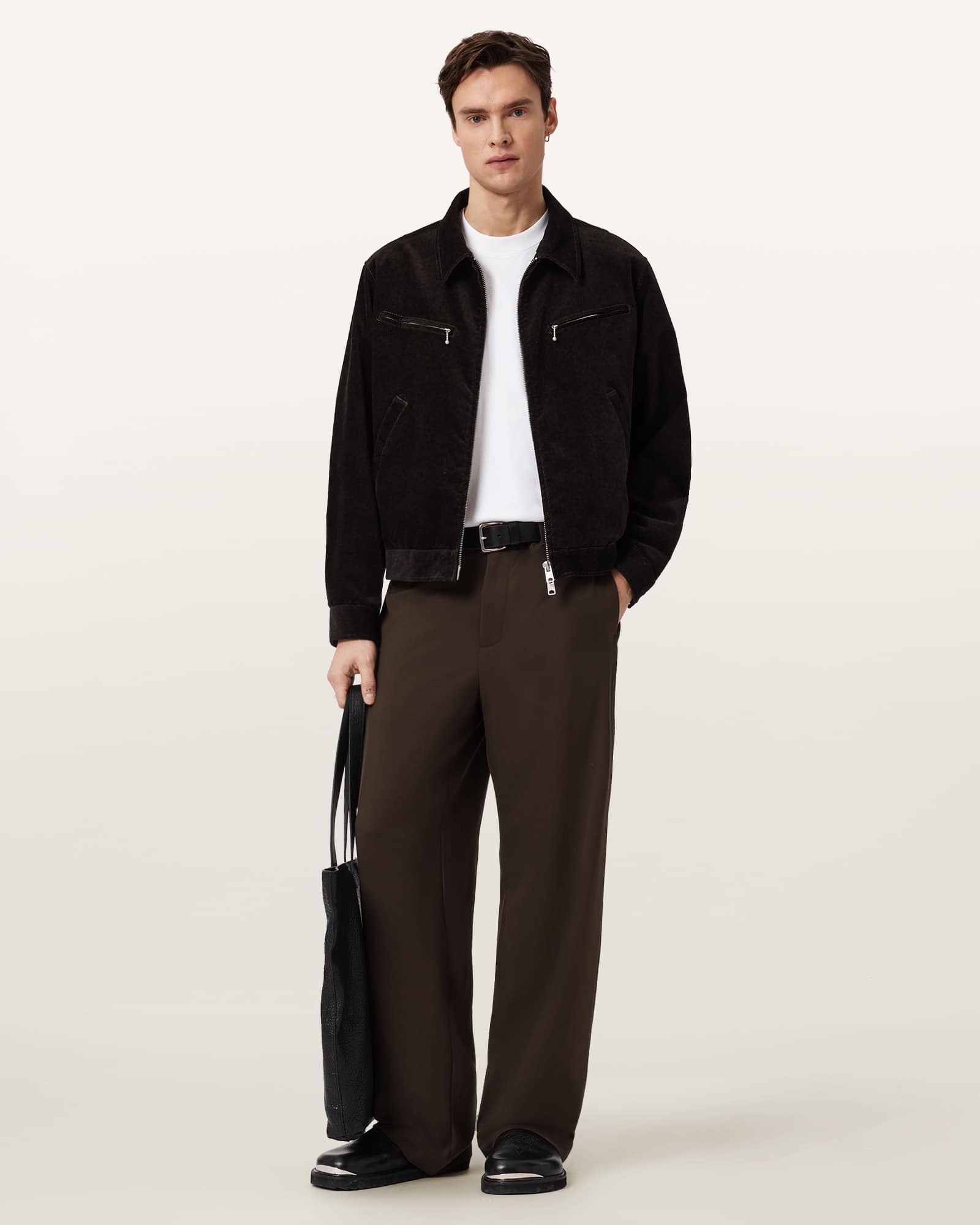 AllSaints Polyester Halla Wide Leg Trousers