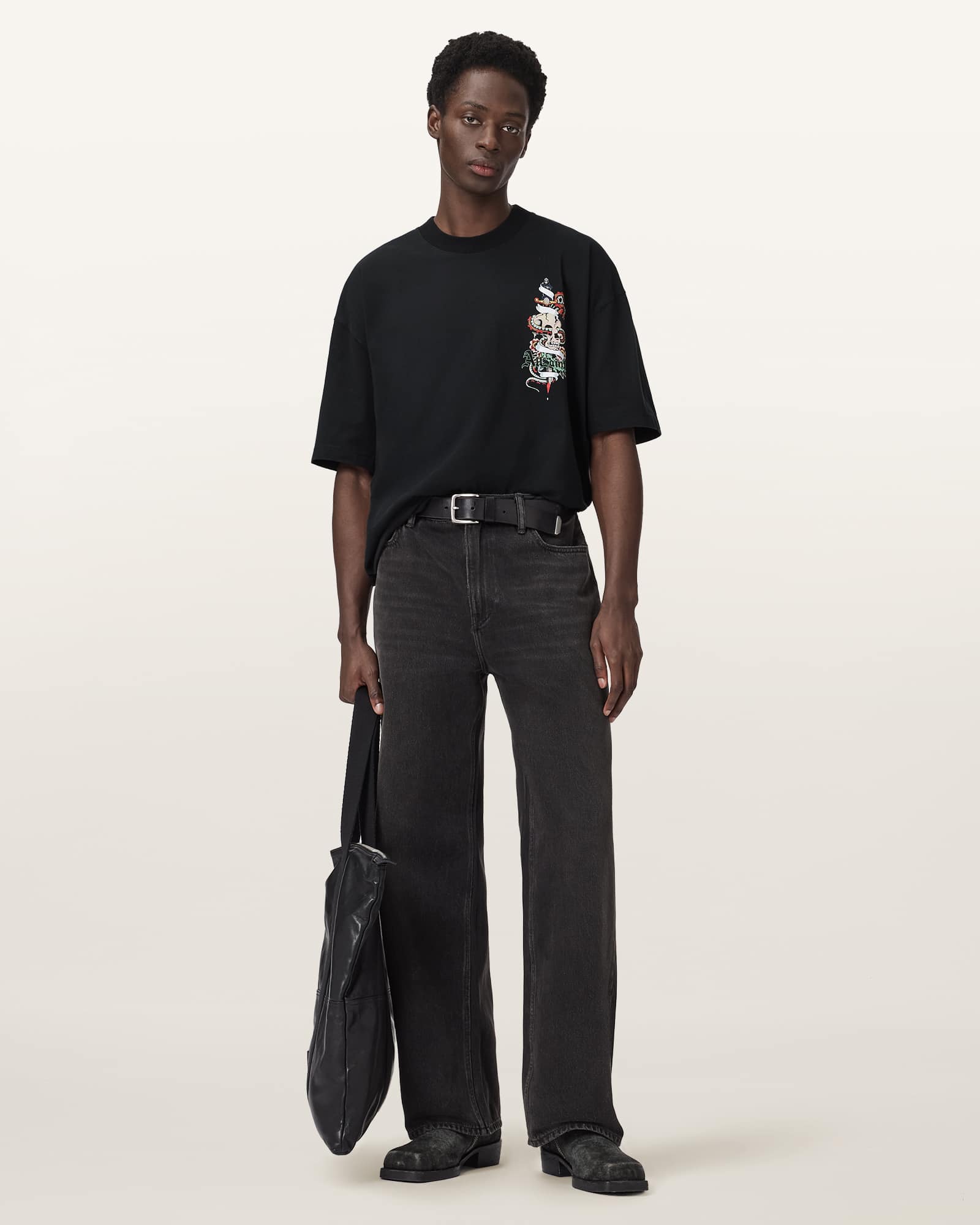 Allsaints Men's Blade Oversized Graphic T-Shirt - Size  Xxl