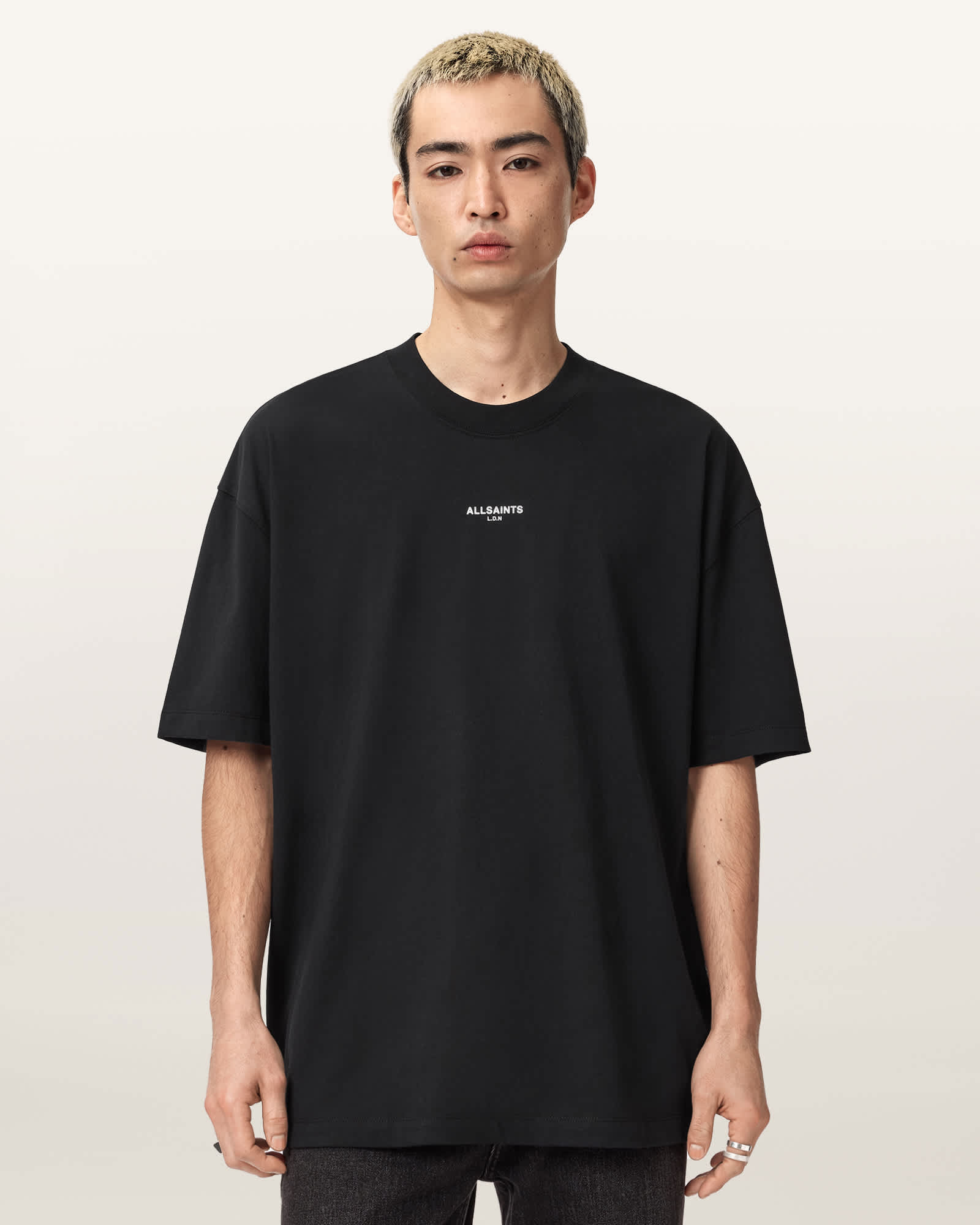 AllSaints Cotton Mikro Oversized T-Shirt, Size: S