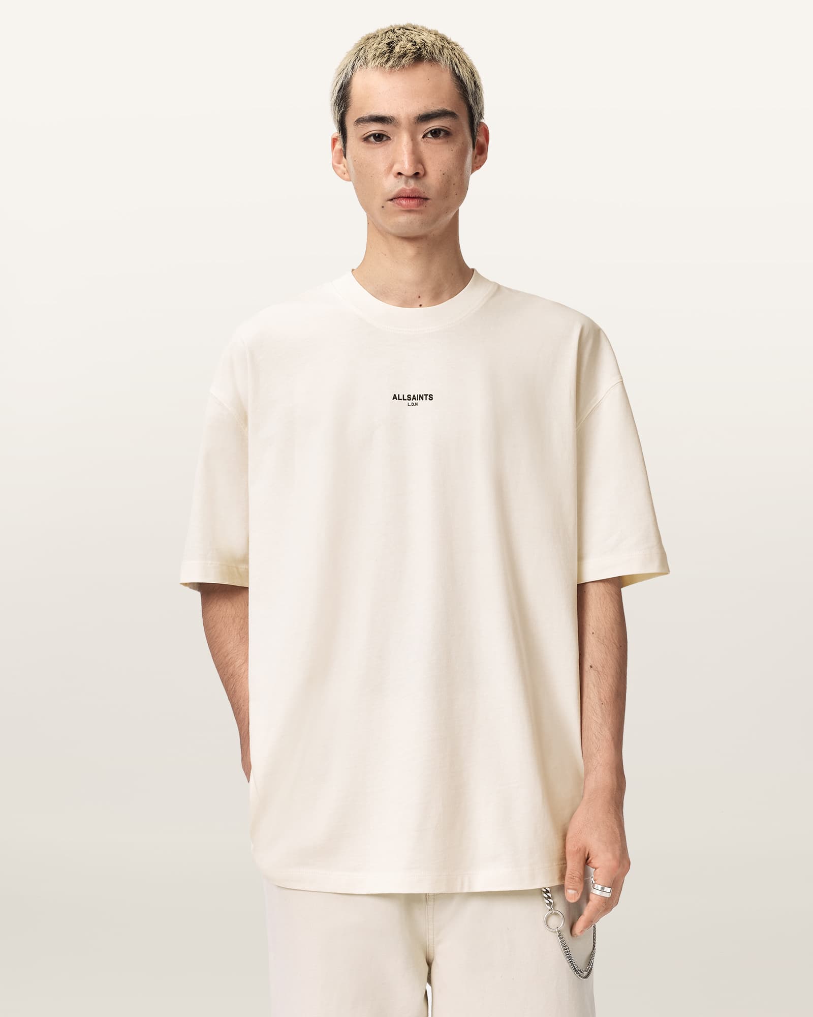 AllSaints Cotton Mikro Oversized T-Shirt, Size: S
