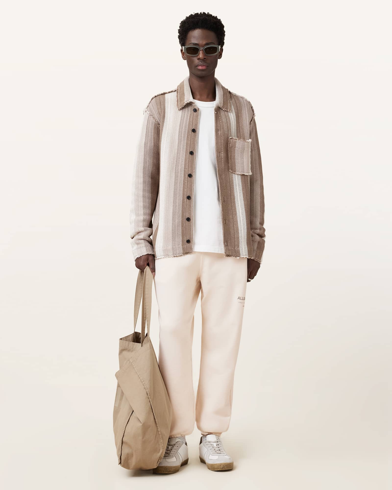 AllSaints Cotton Underground Relaxed Fit Logo Joggers