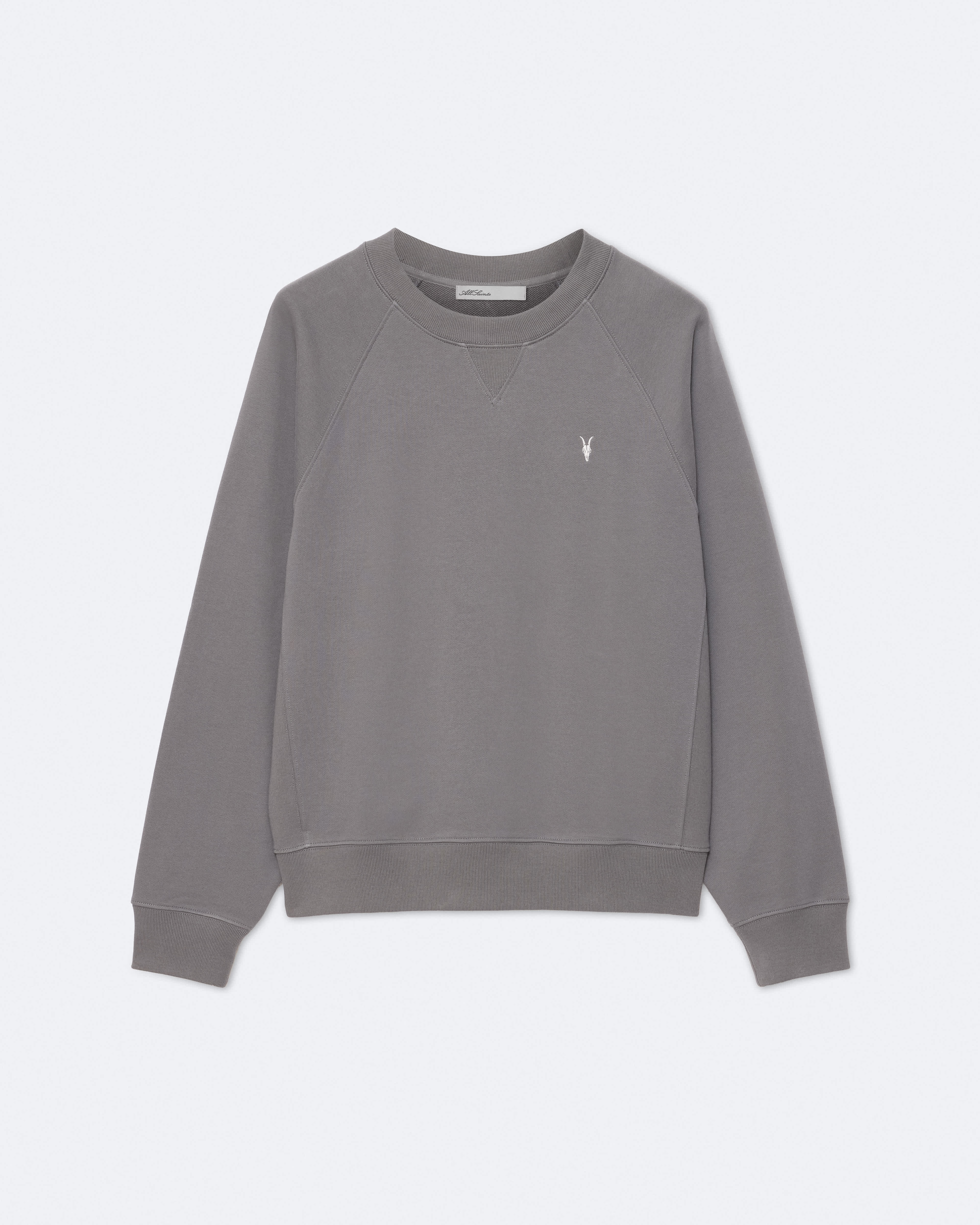 Allsaints Herren Delphin Grau Harlow Crew Sweatshirt - Bild 2