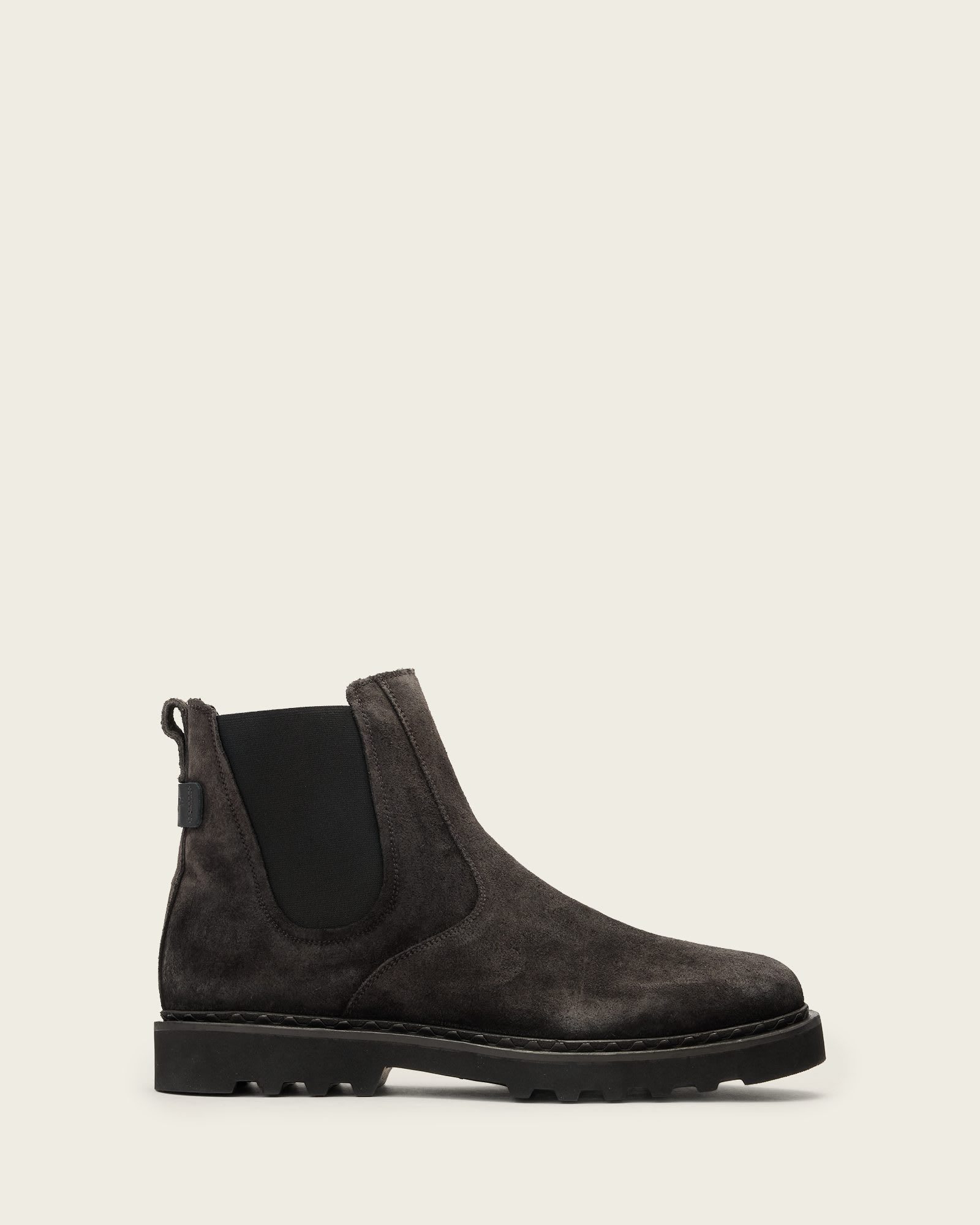Allsaints Skiff Chelsea Boots In Gray