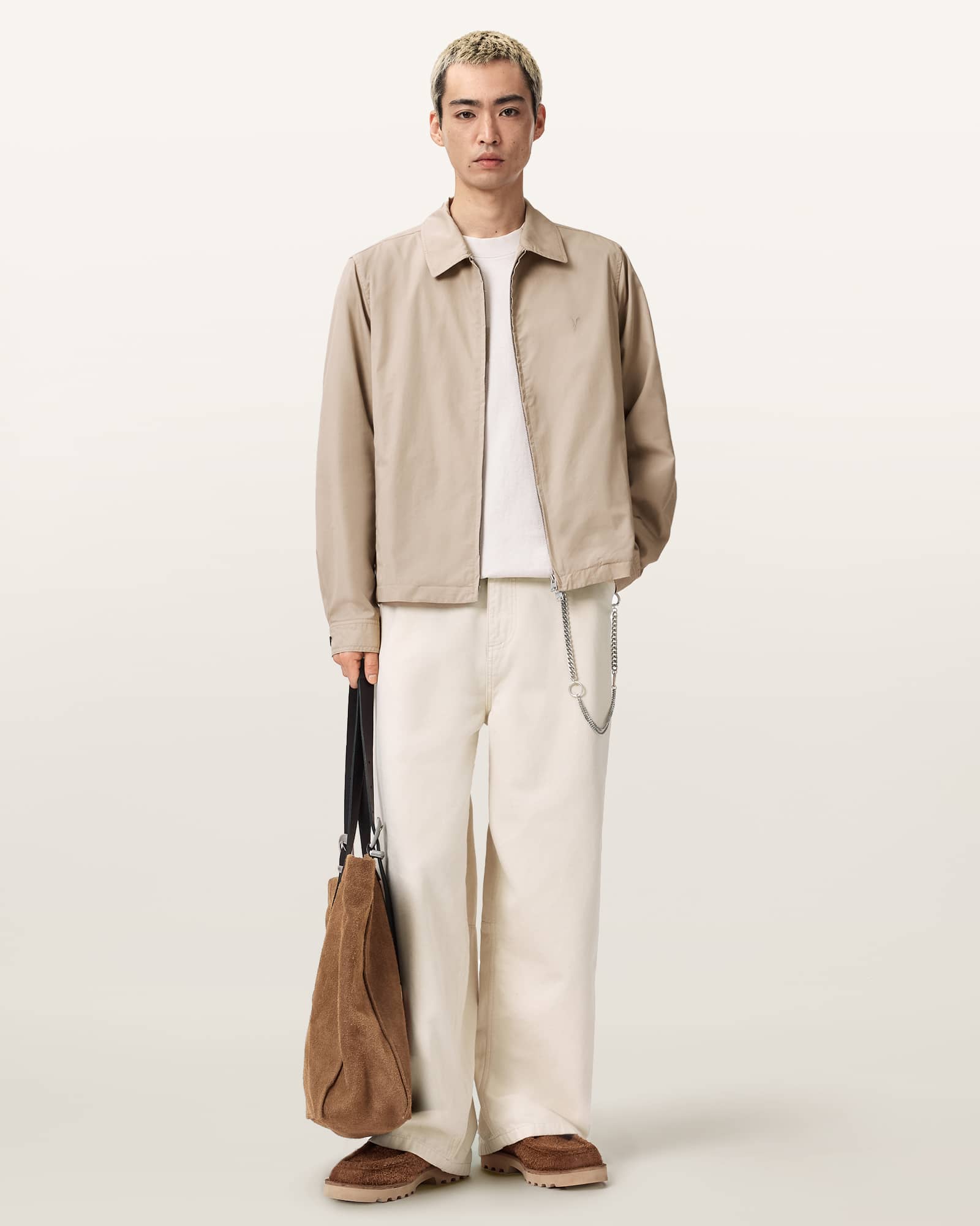 AllSaints Cotton Trey Ramskull Cotton Jacket, Size: M