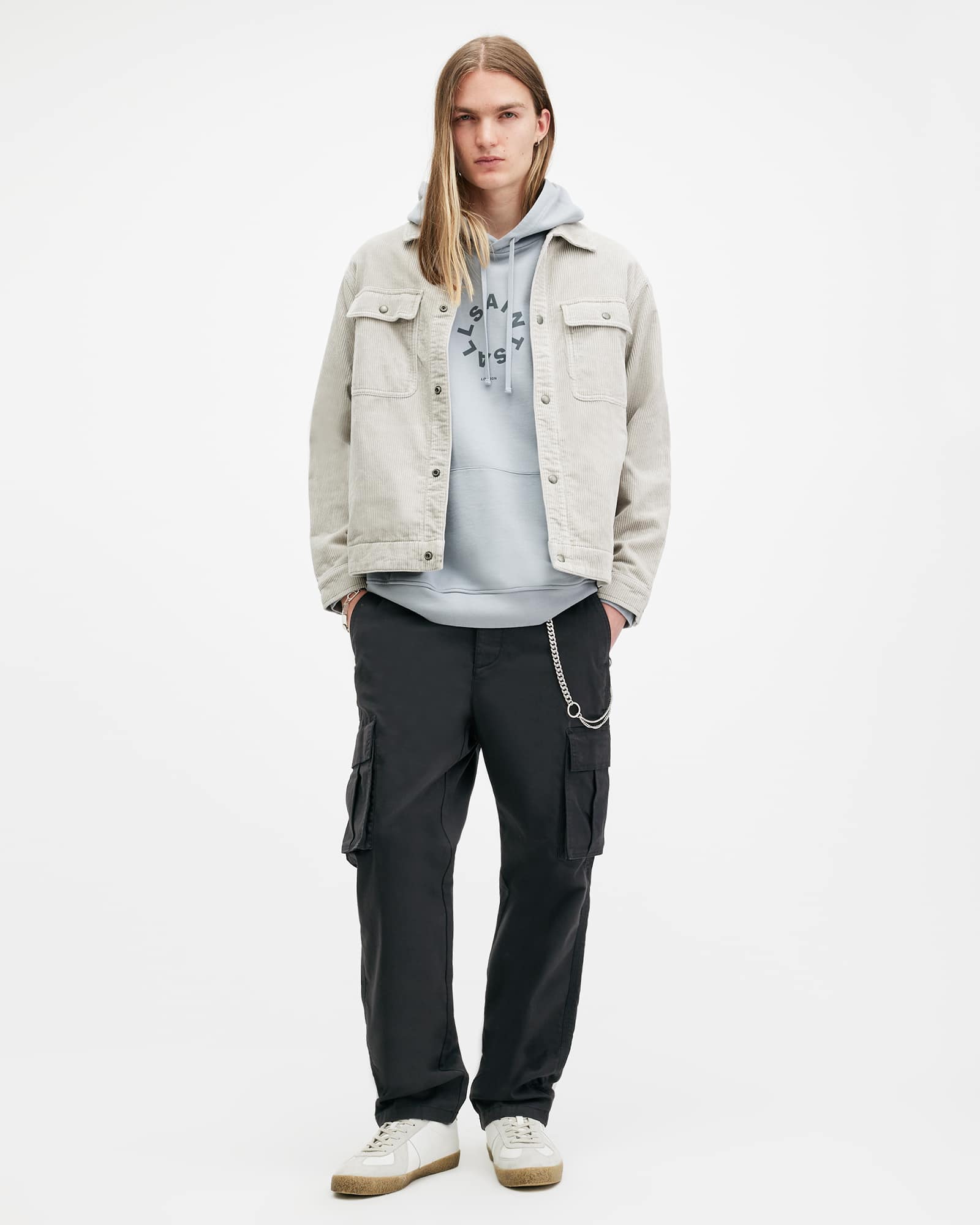 Allsaints Men's Lewes Slim Fit Cargo Trousers - Size  28