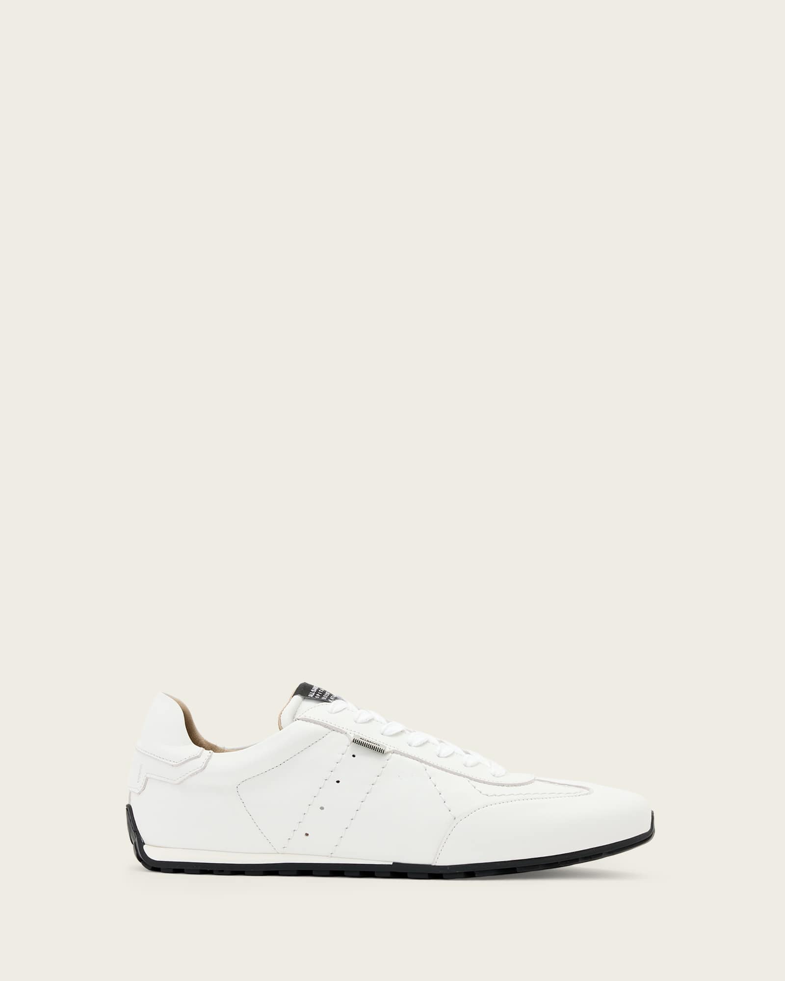 Allsaints Men's White Liam Low Top Trainers - Size  7