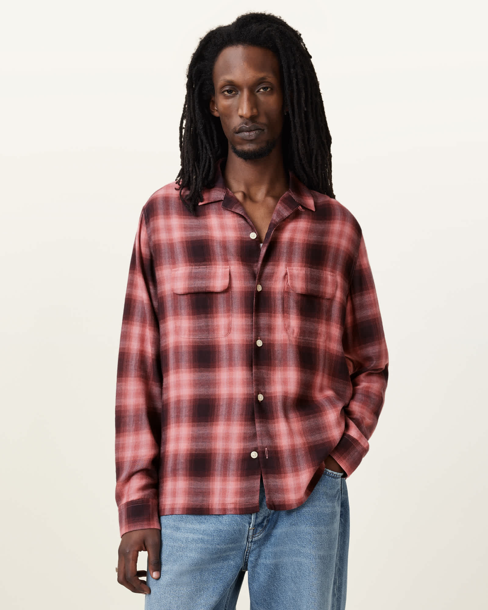 AllSaints Aalto Relaxed Checked Shirt