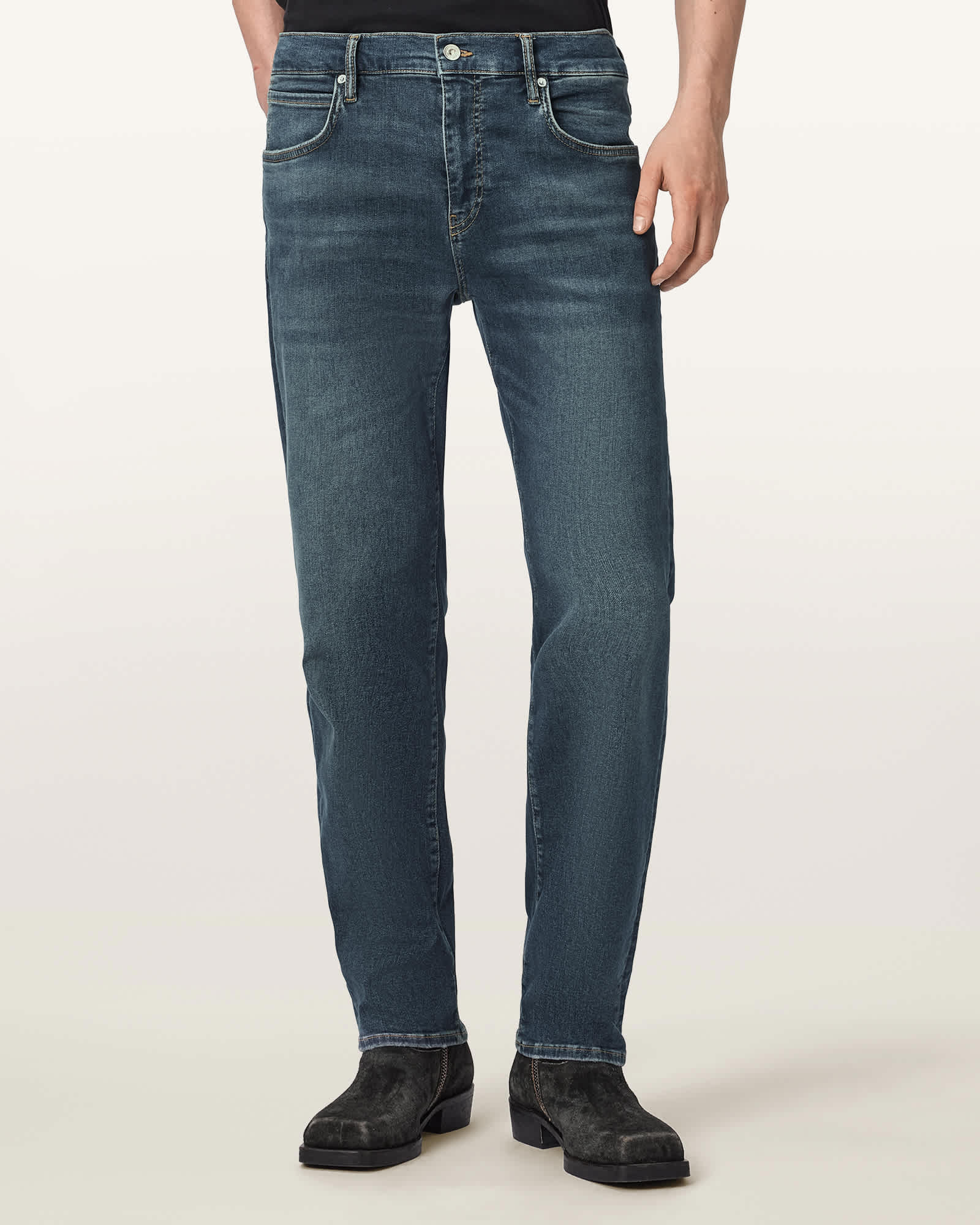 Allsaints Men's Blue Sid Skinny Denim Ultra Jeans - Size  28/L30