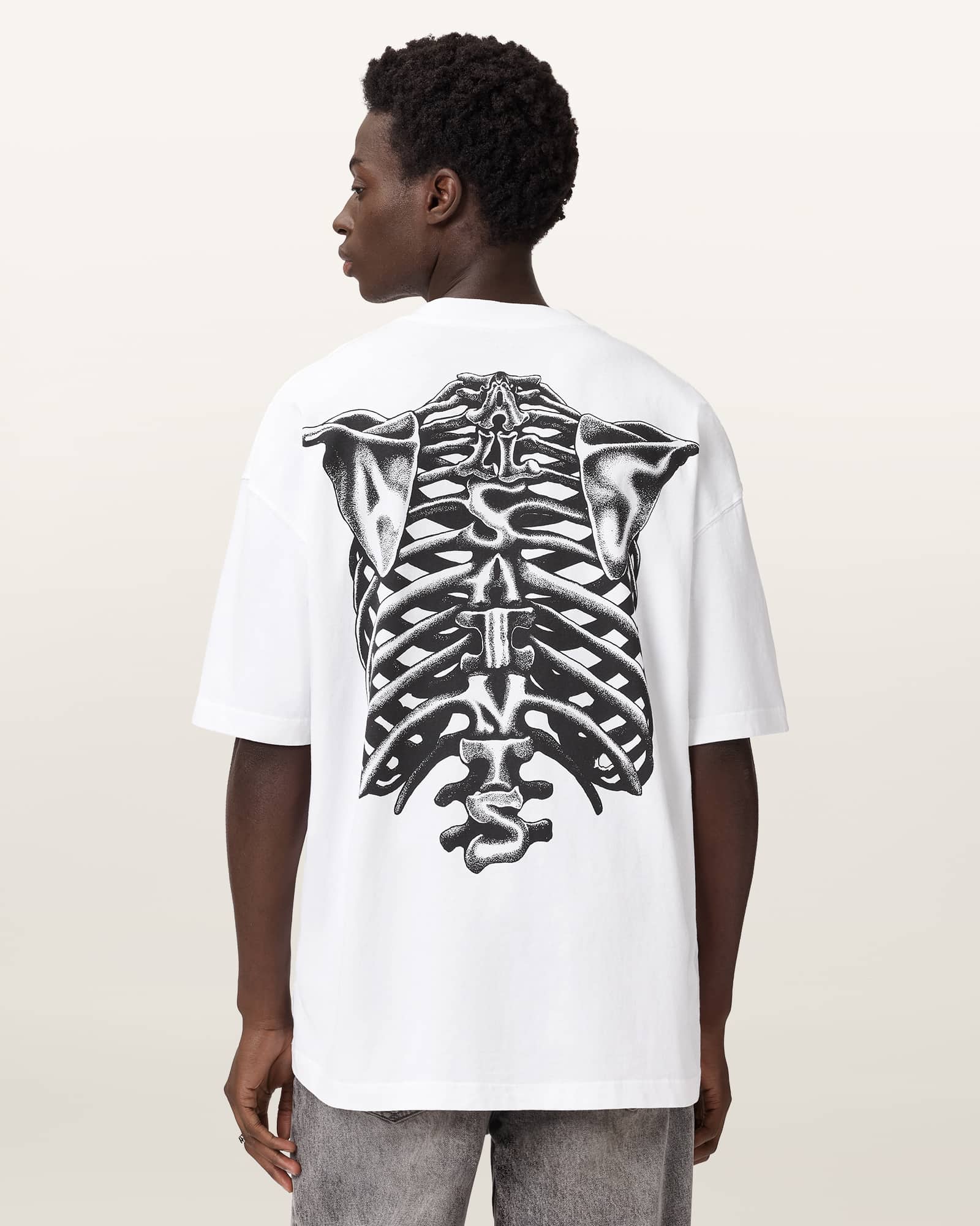 AllSaints Anatomica Oversized T-Shirt,, White