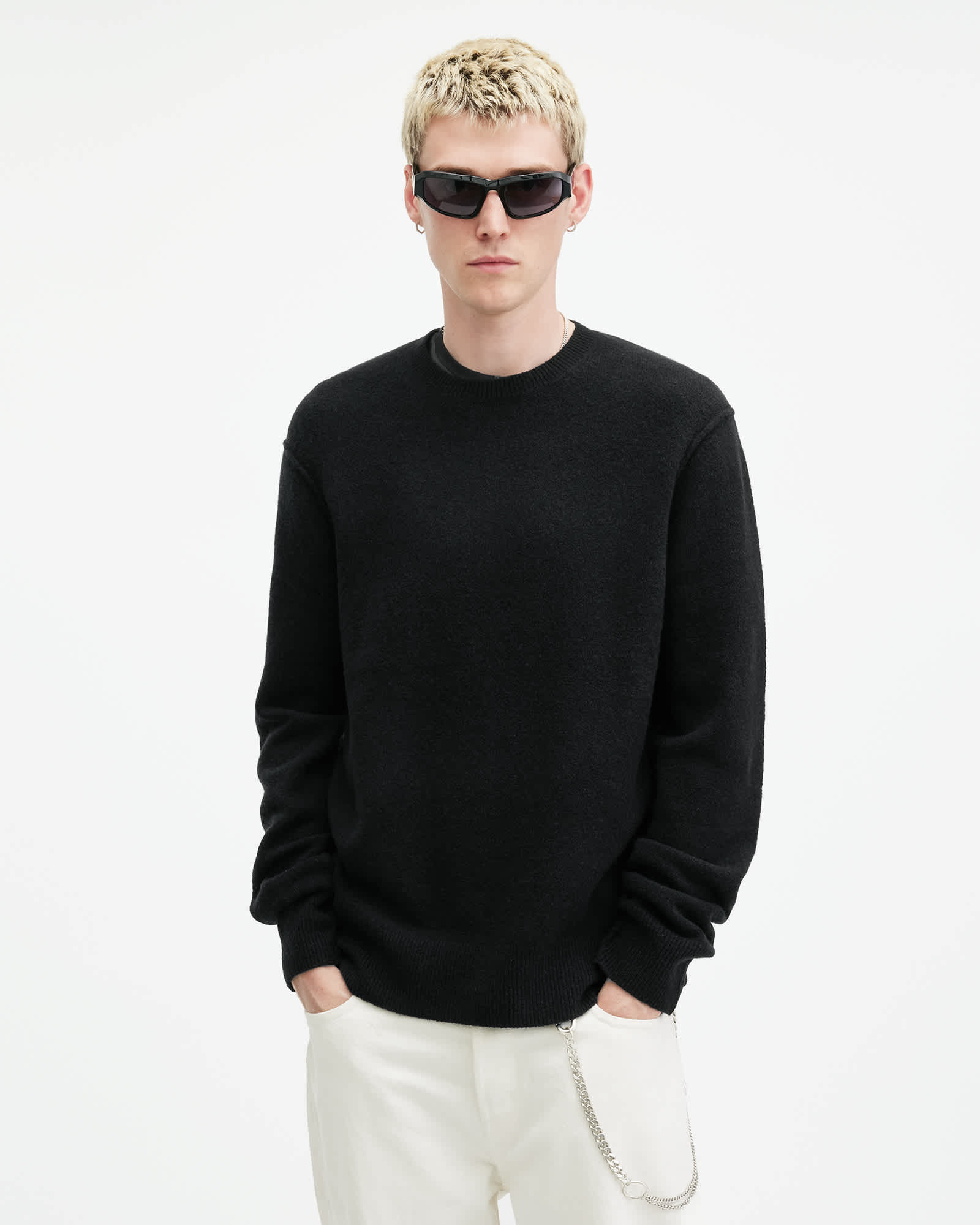 AllSaints Patern Crew Neck Sweater