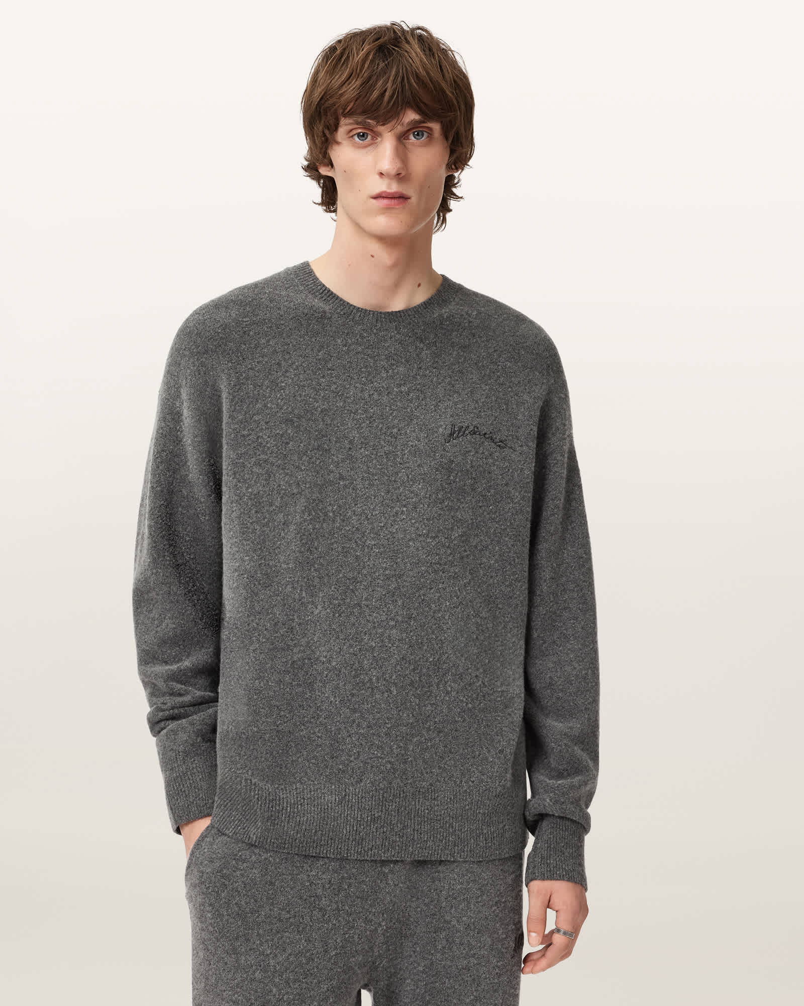 AllSaints Viscose/Merino Wool Odessa Embroidered Jumper