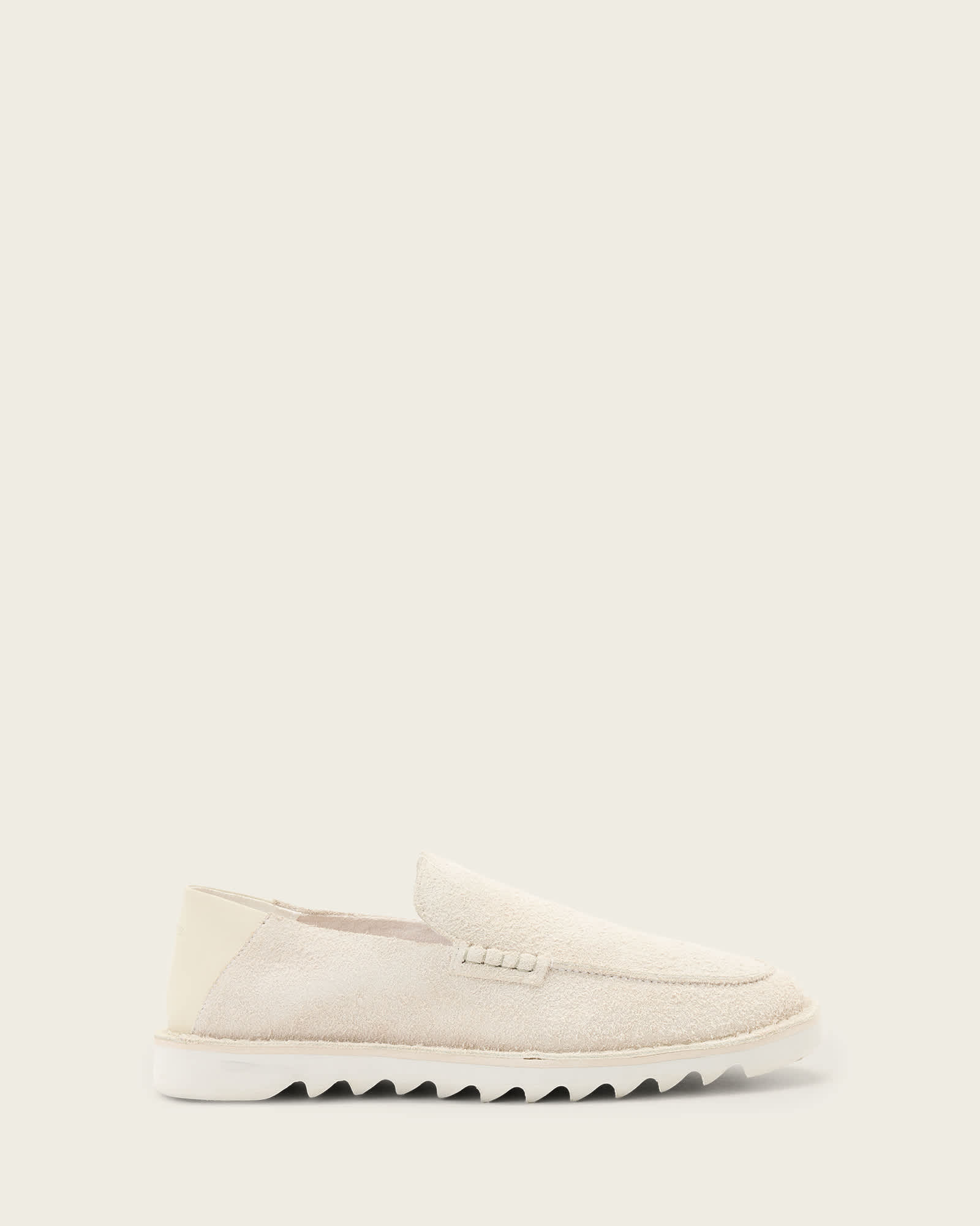 Allsaints Men's White Slix Leather Loafers - Size  9