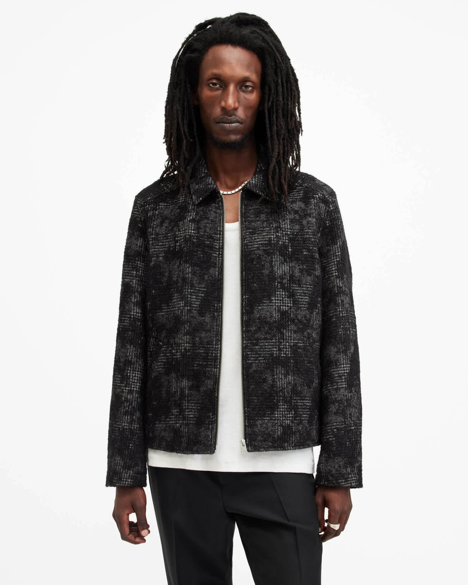 AllSaints Men's Keller Checked Jacquard Jacket