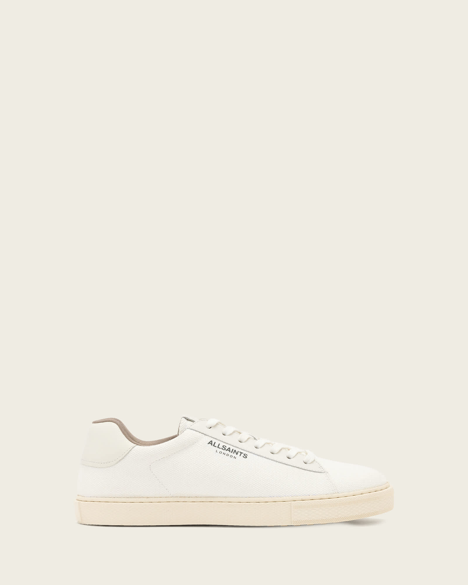 AllSaints Tucker Canvas Trainers, White