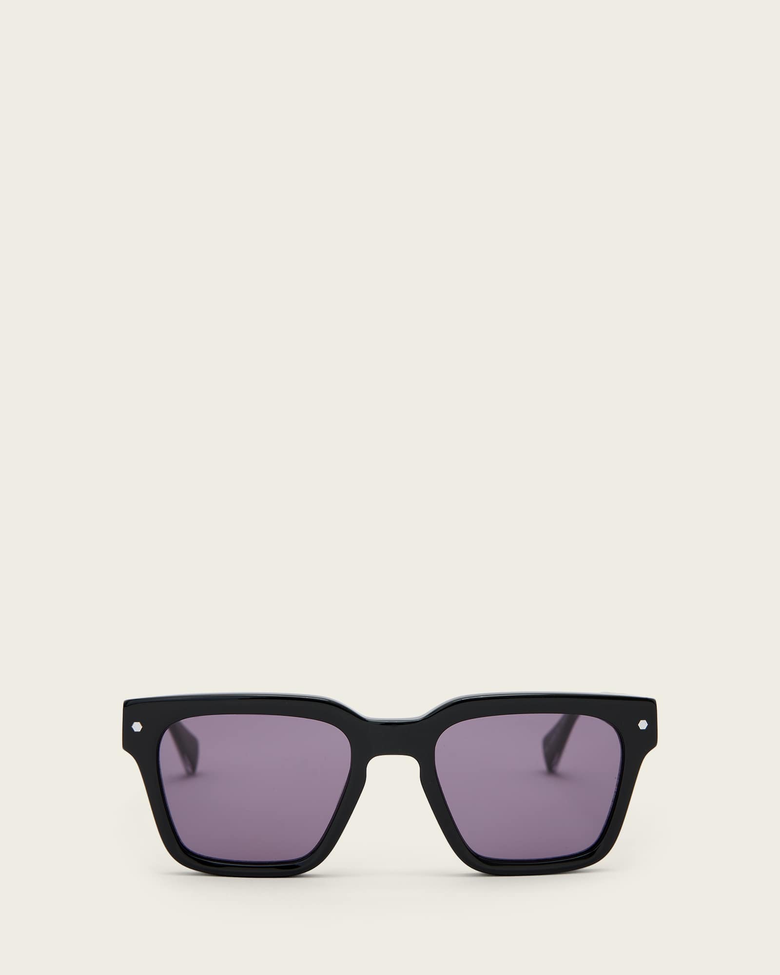 Allsaints Men's Black Suki Square Framed Sunglasses, One Size