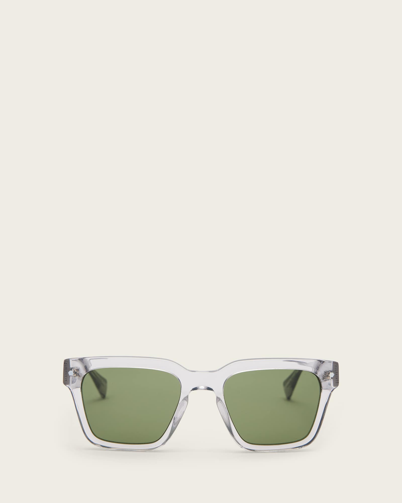 Allsaints Men's Grey Suki Square Framed Sunglasses, One Size
