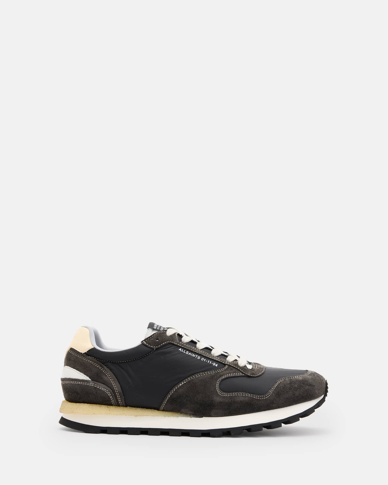 AllSaints Men's Rimini Leather Lower Top Trainers