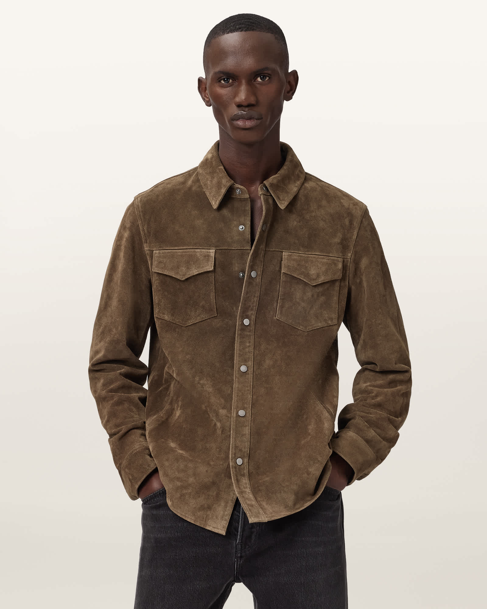 AllSaints Sully Suede Shirt