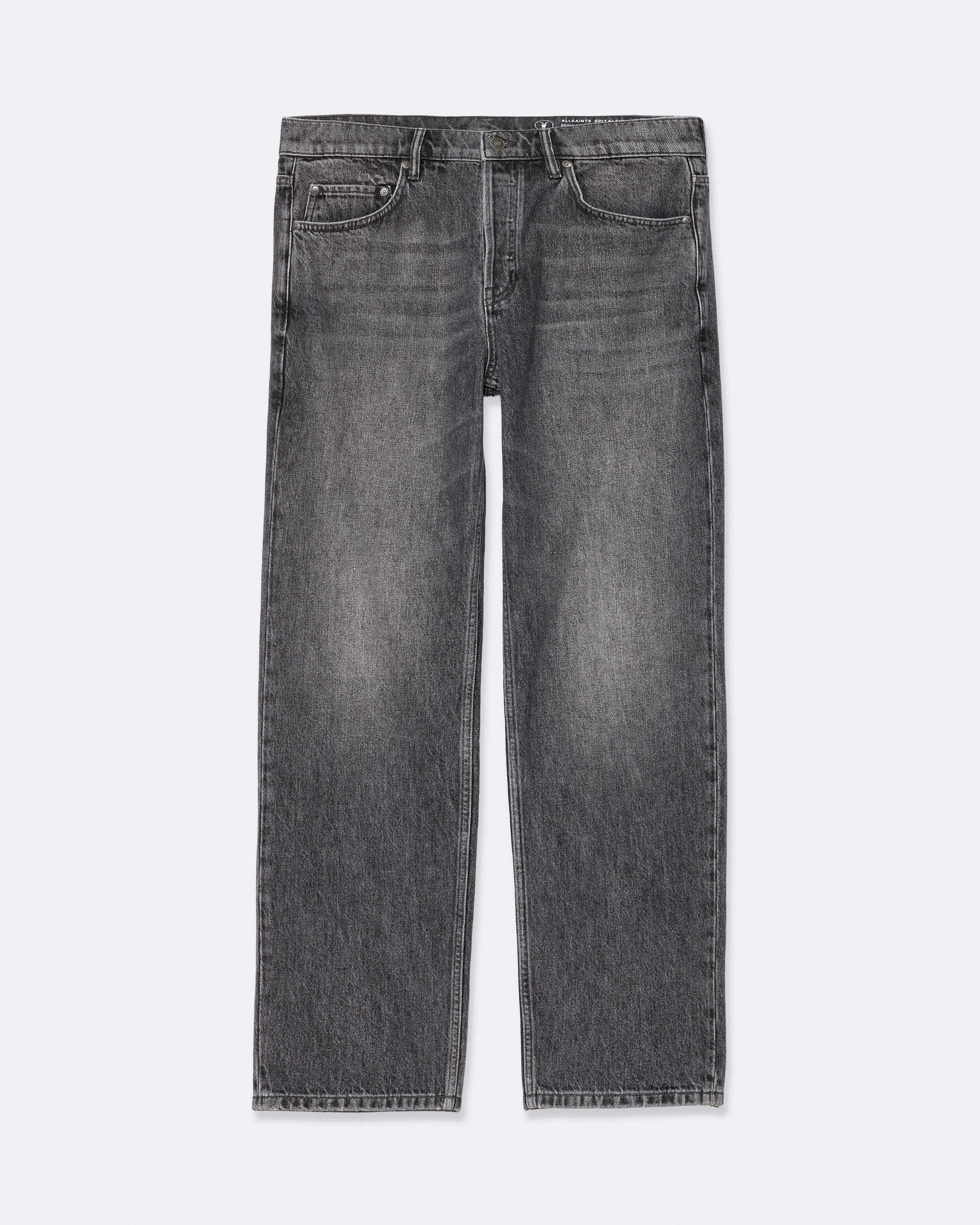 Allsaints Men's Regular Straight-Leg Jeans Grey Size Size 31/L30 - Bild 1
