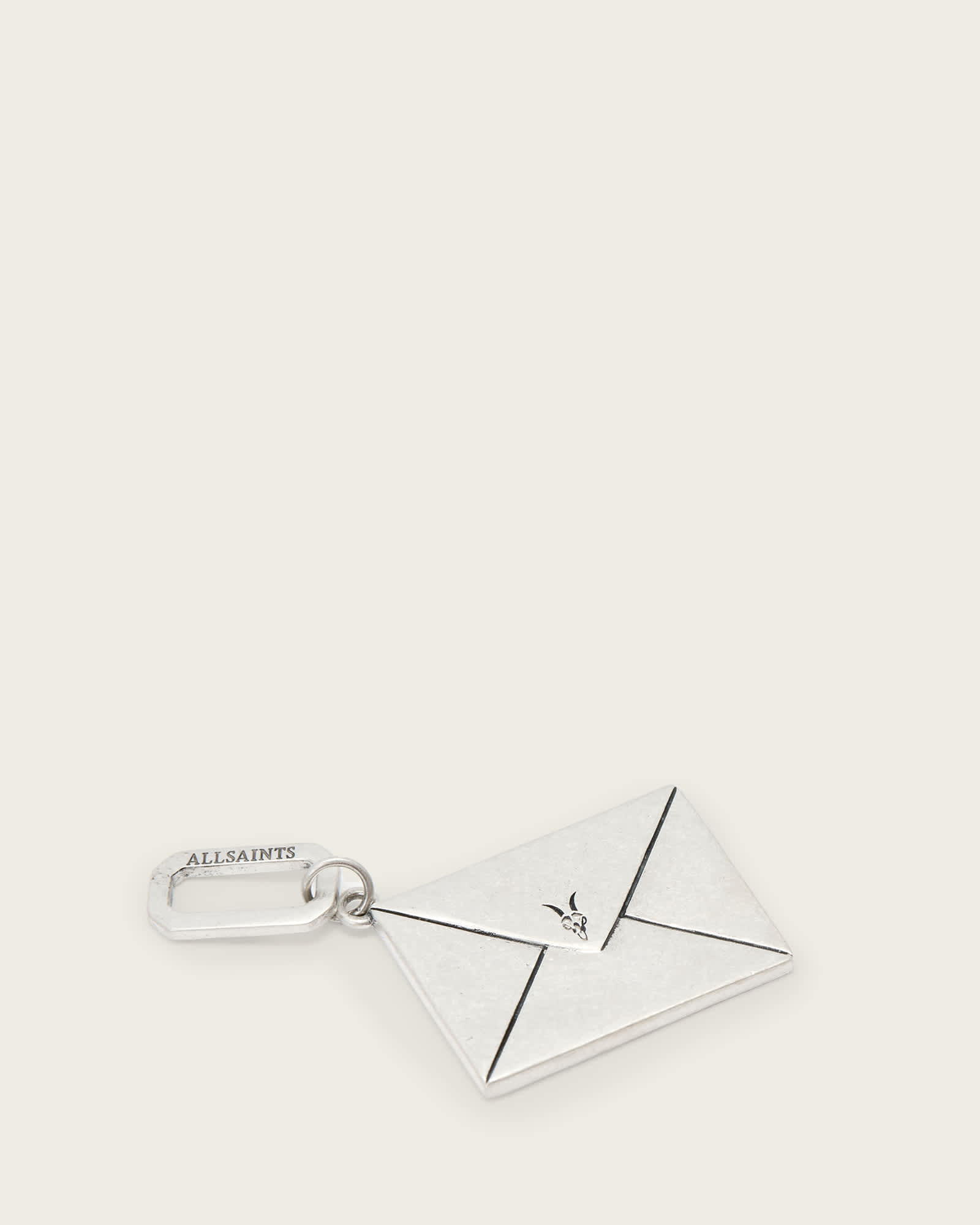 AllSaints Sterling Silver Envelope Sterling Silver Pendant Charm, Size: One Size