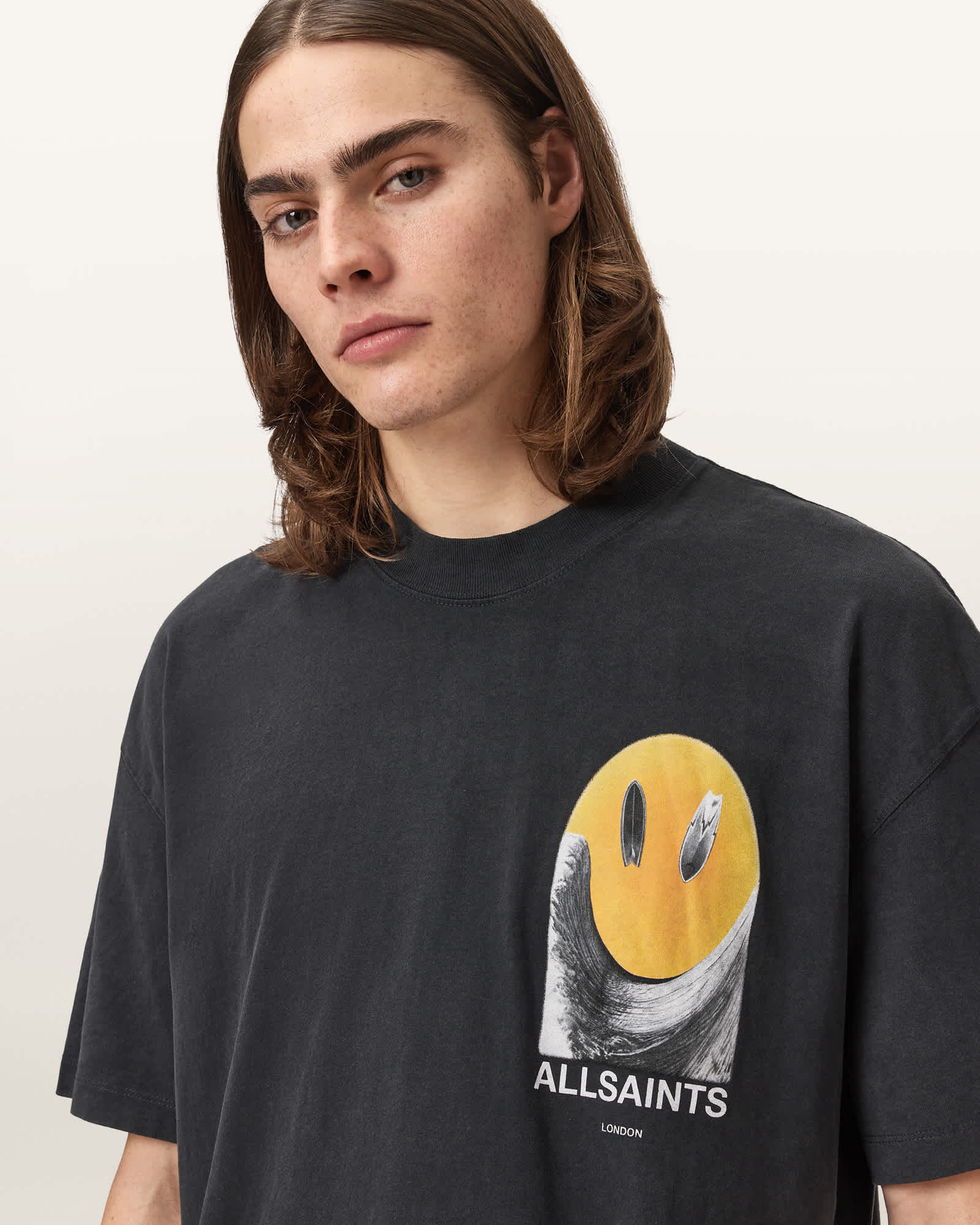 AllSaints Party Wave Oversized T-Shirt