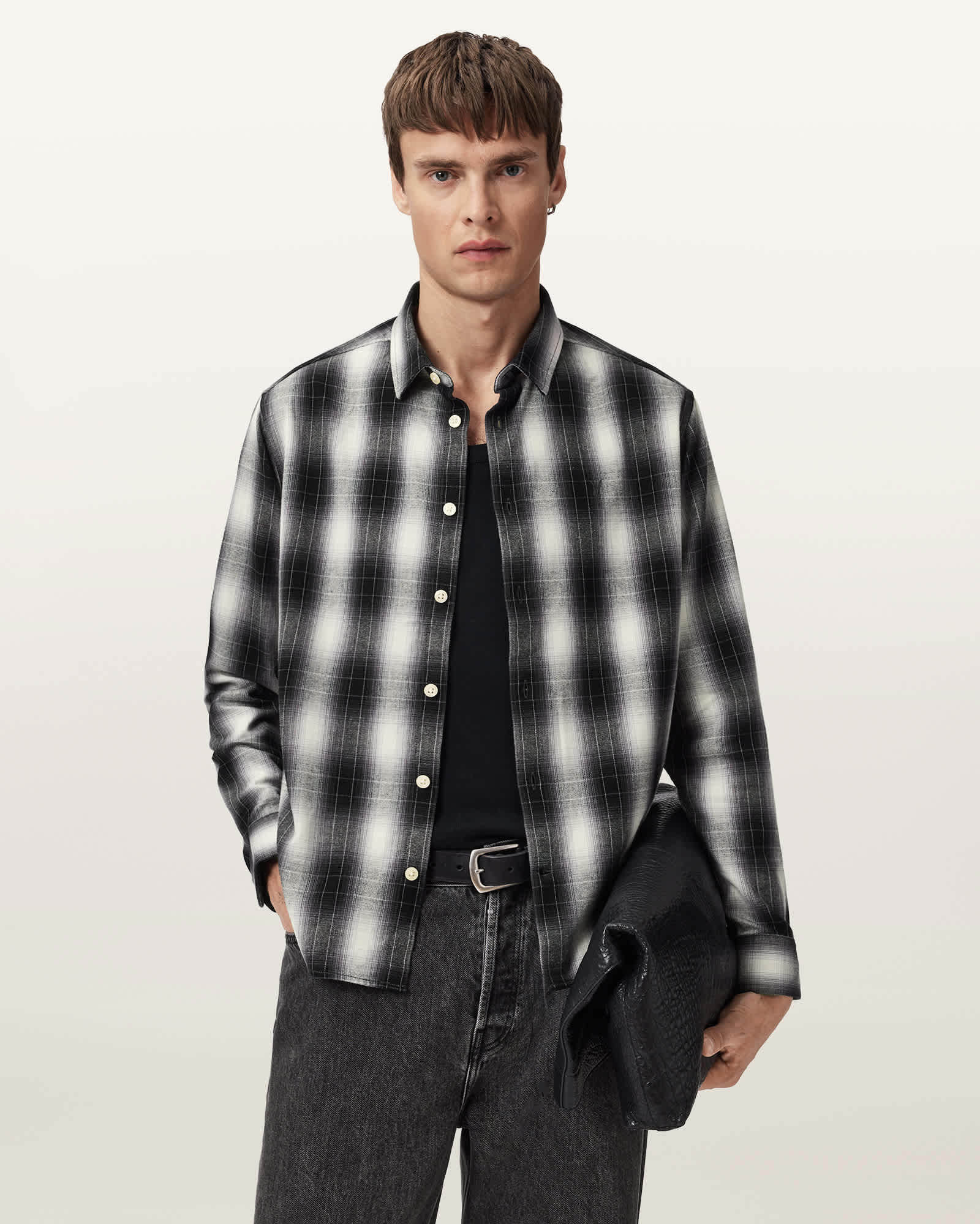 Allsaints Men's Holborn Ramskull Check Shirt - Size  S