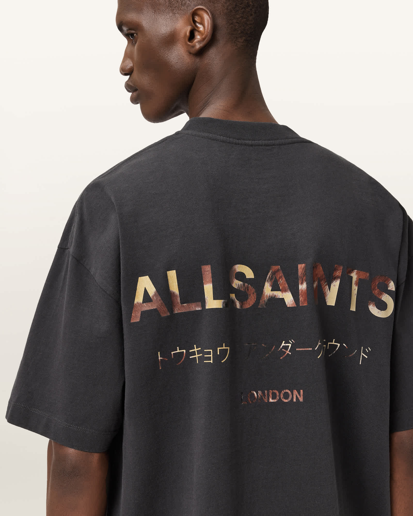 Allsaints Men's Underground Oversized Crew Neck T-Shirt - Size  Xxl