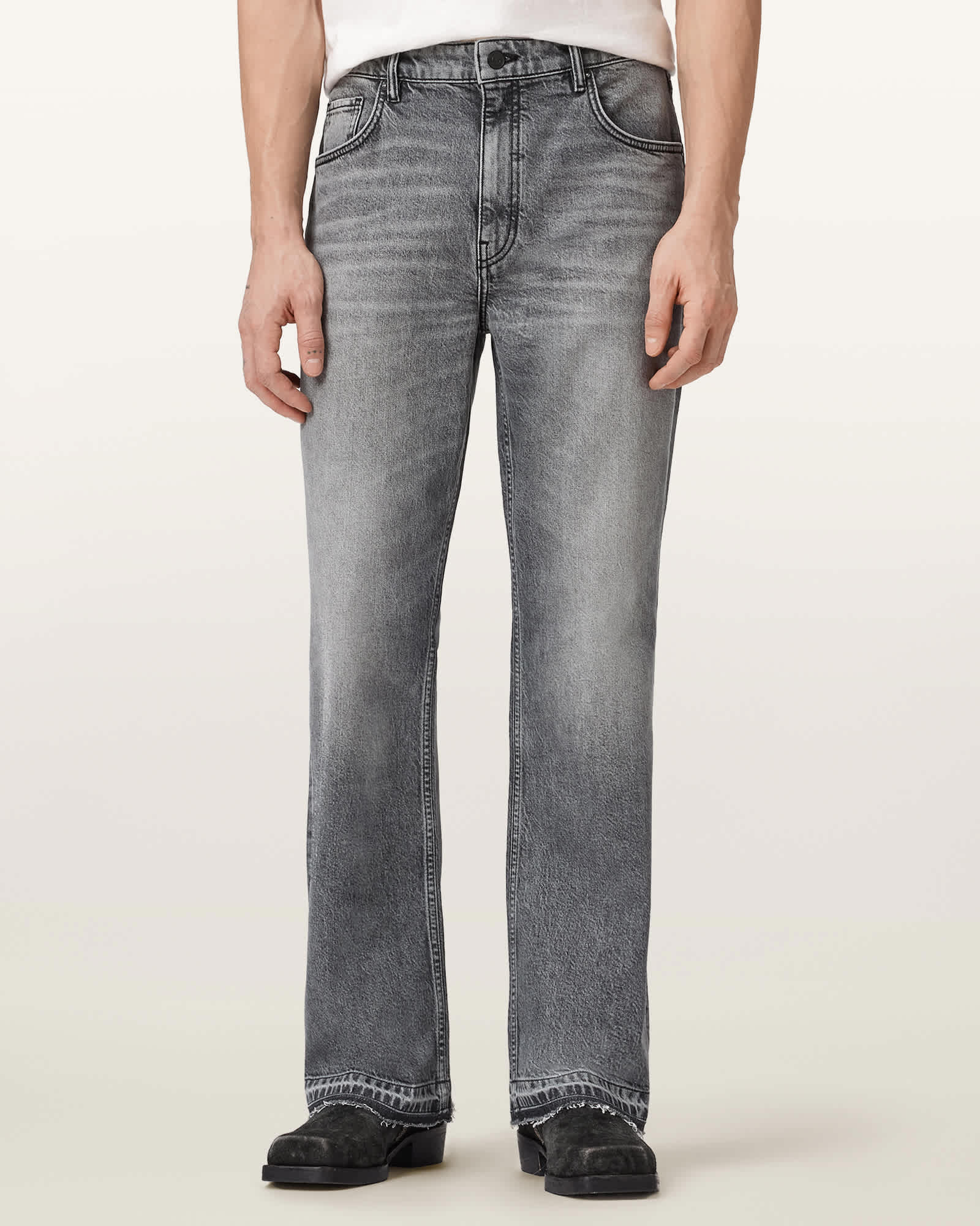 Allsaints Men's Flint Bootcut Denim Jeans - Size  31