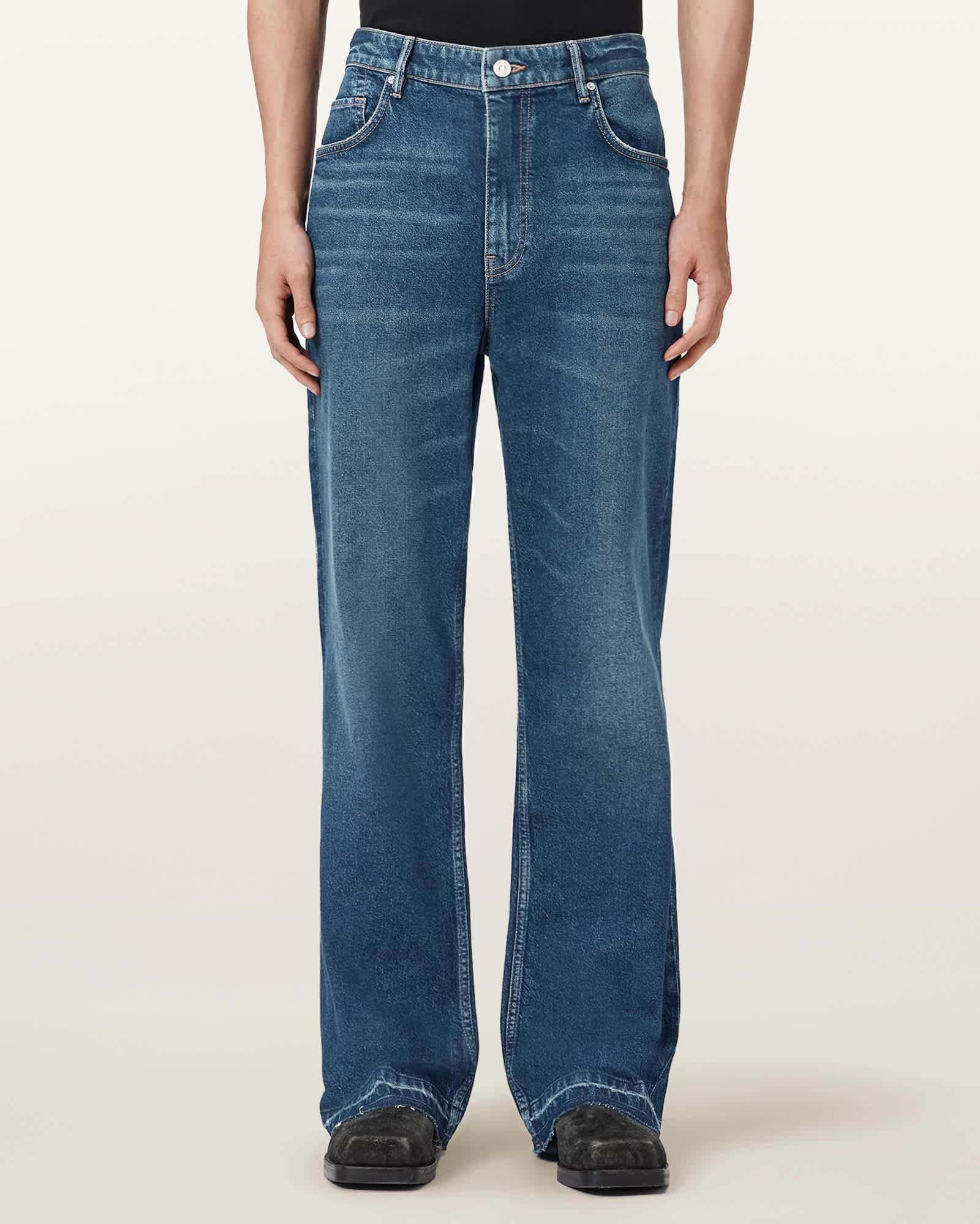 Allsaints Men's Flint Bootcut Denim Jeans - Size  36