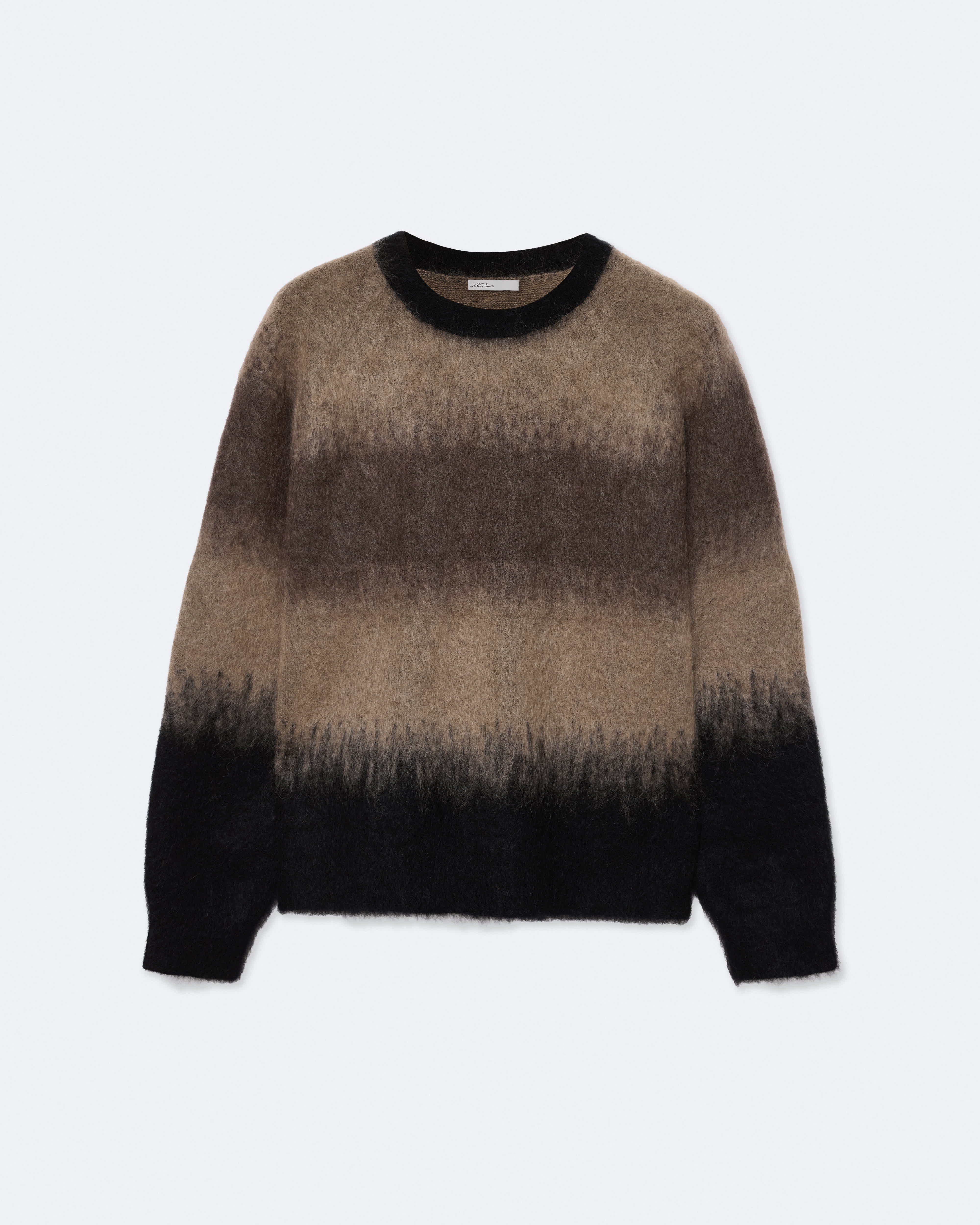 AllSaints Storm Relaxed-Fit Striped Jumper, Size: XS