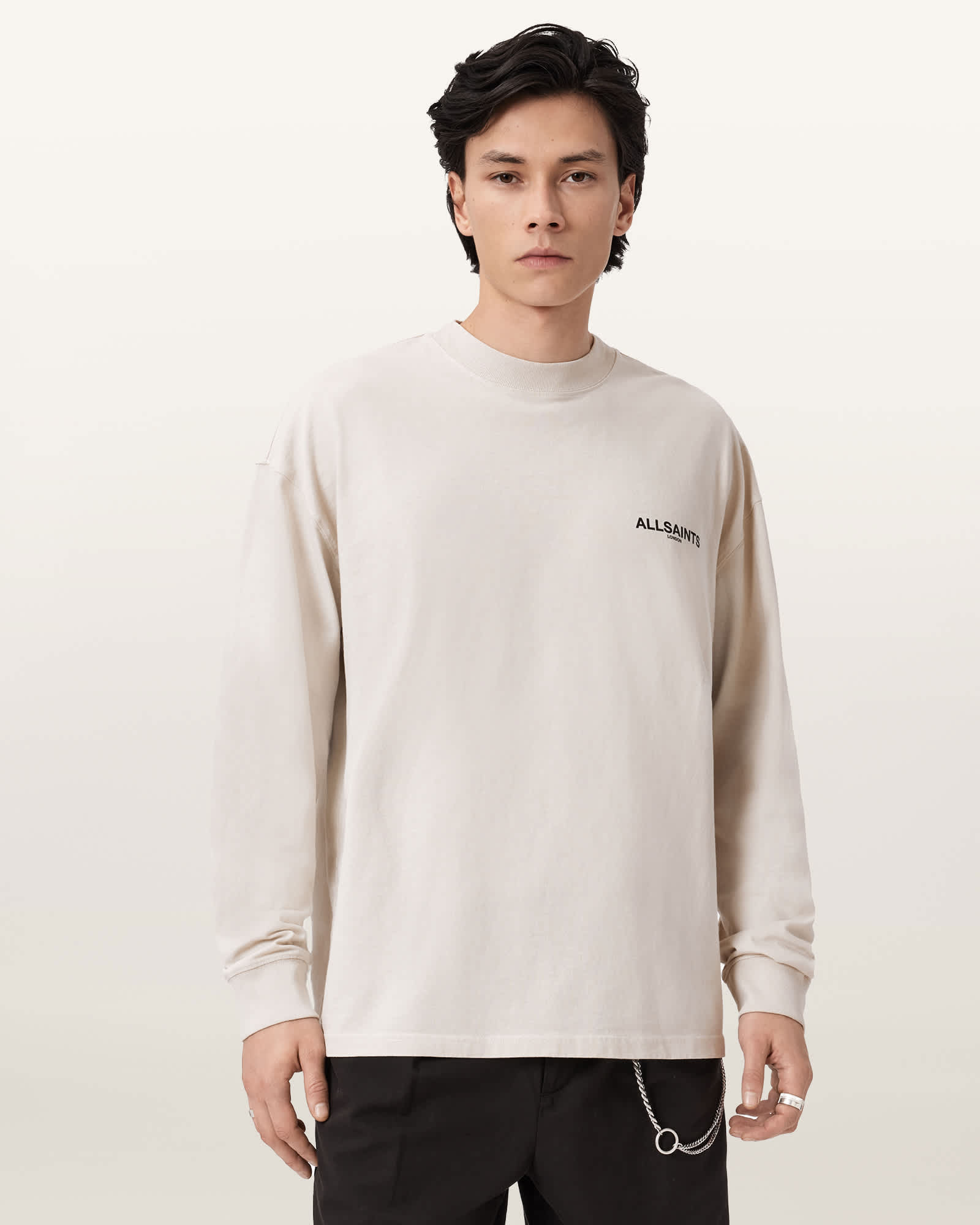 Allsaints Men's Hallis Long Sleeve Oversized T-Shirt - Size  Xxl